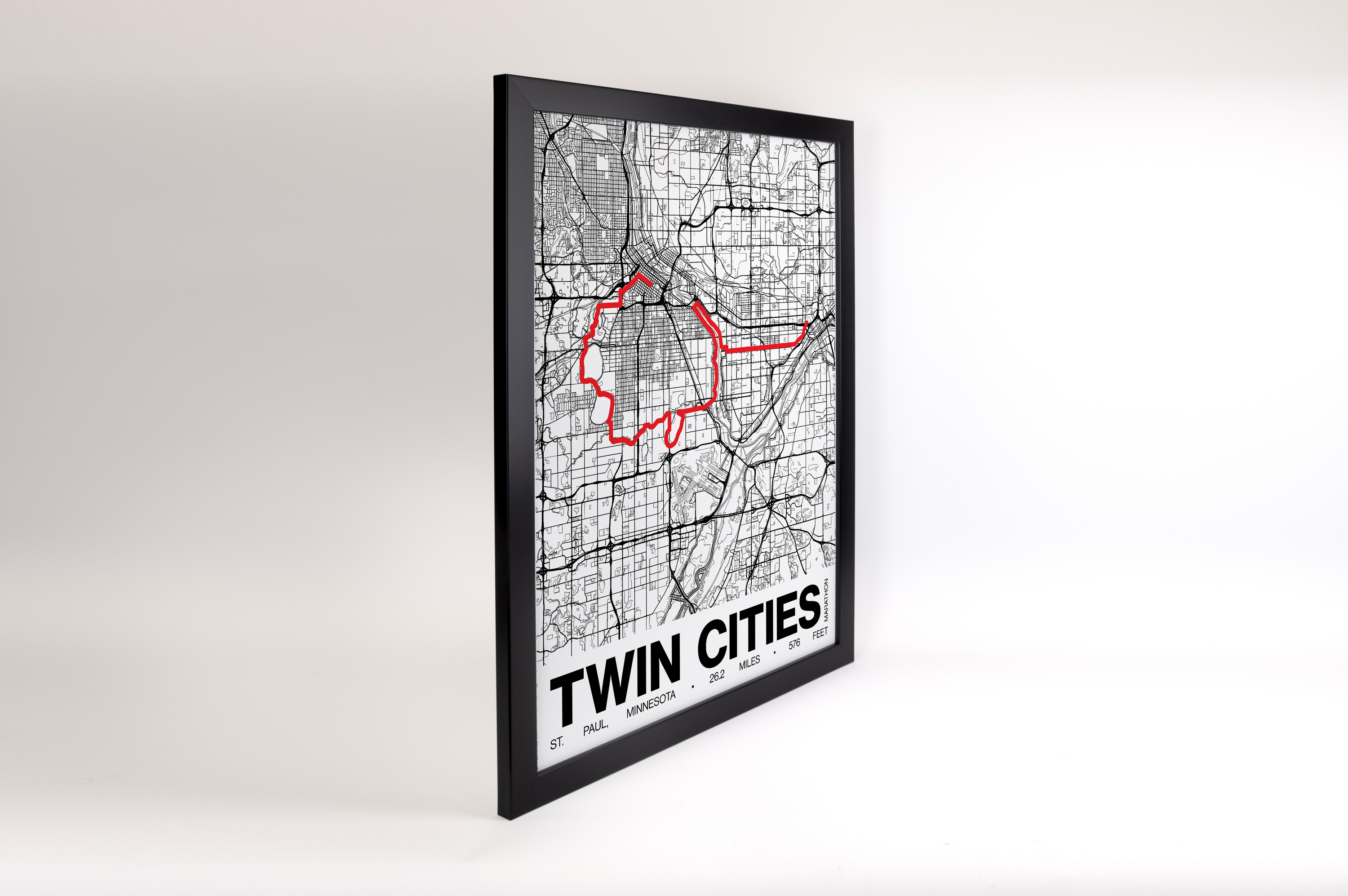 Twin Cities Marathon Poster - Grid Style