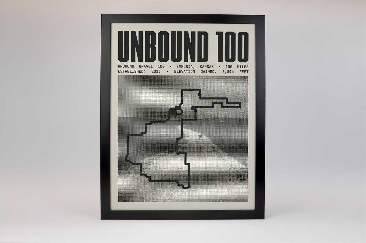 UNBOUND Gravel 100 2026 Course Poster