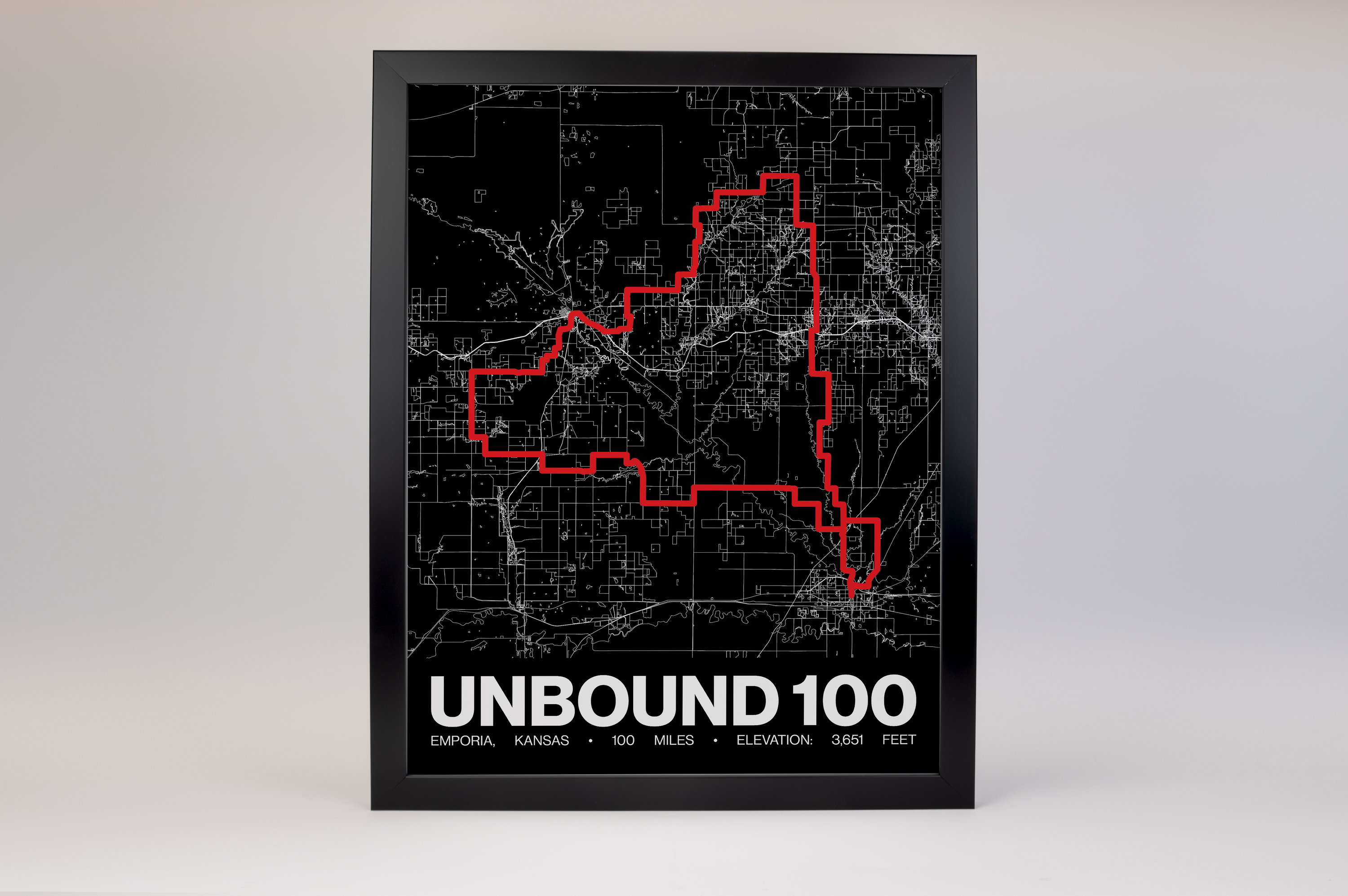 UNBOUND Gravel 100 Poster - Grid Style