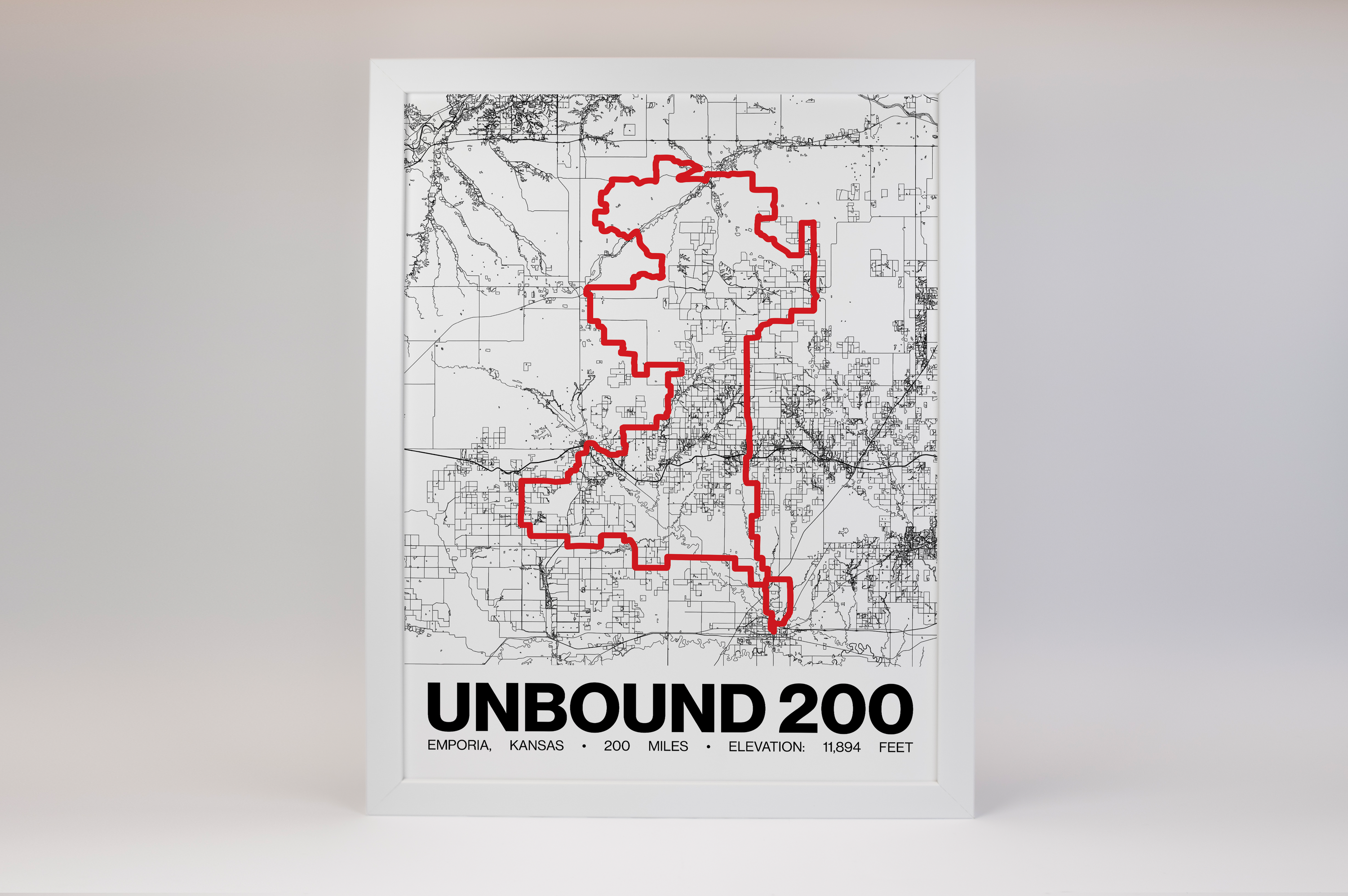 UNBOUND Gravel 200 Poster - Grid Style