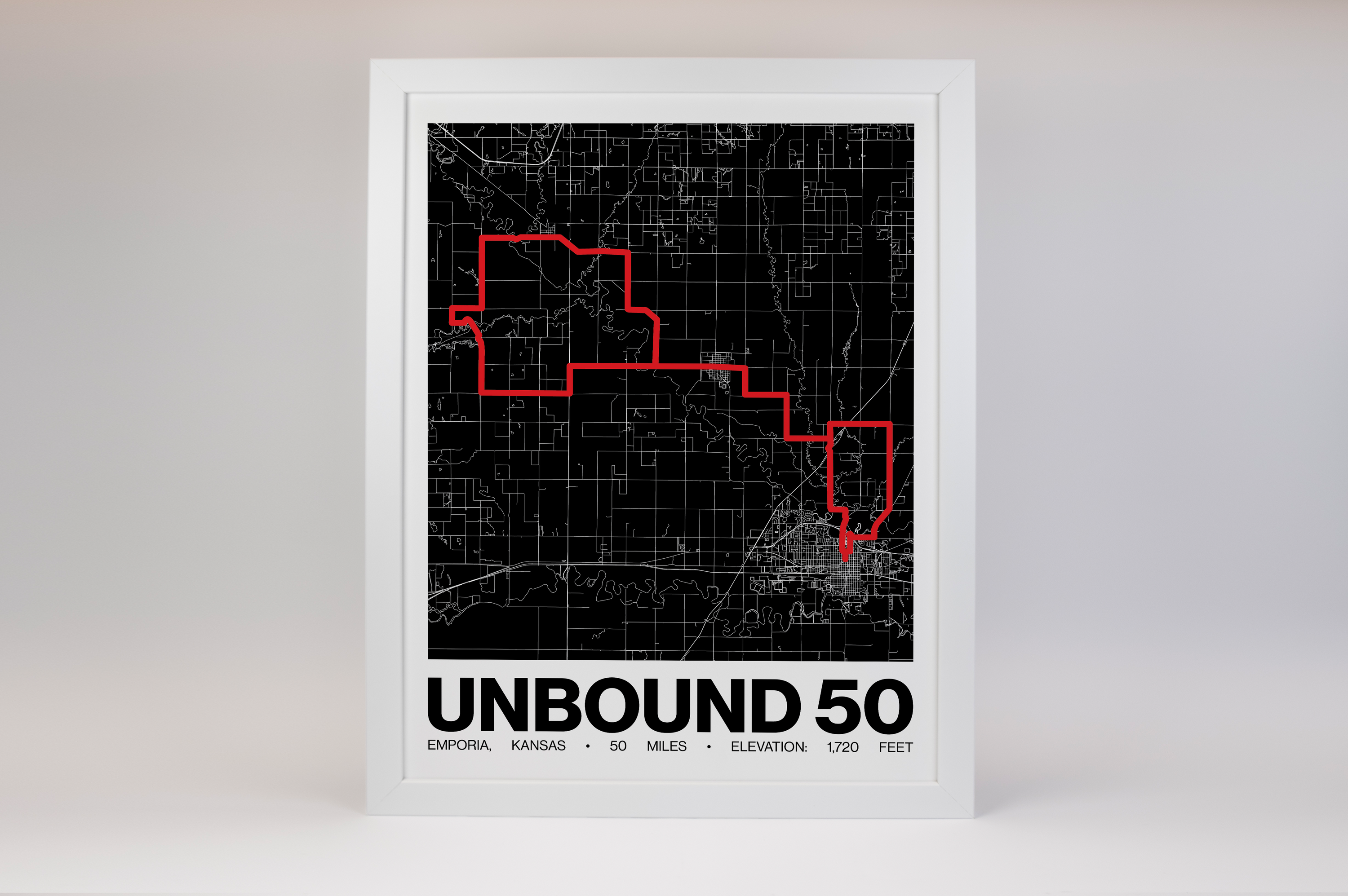 UNBOUND Gravel 50 Poster - Grid Style
