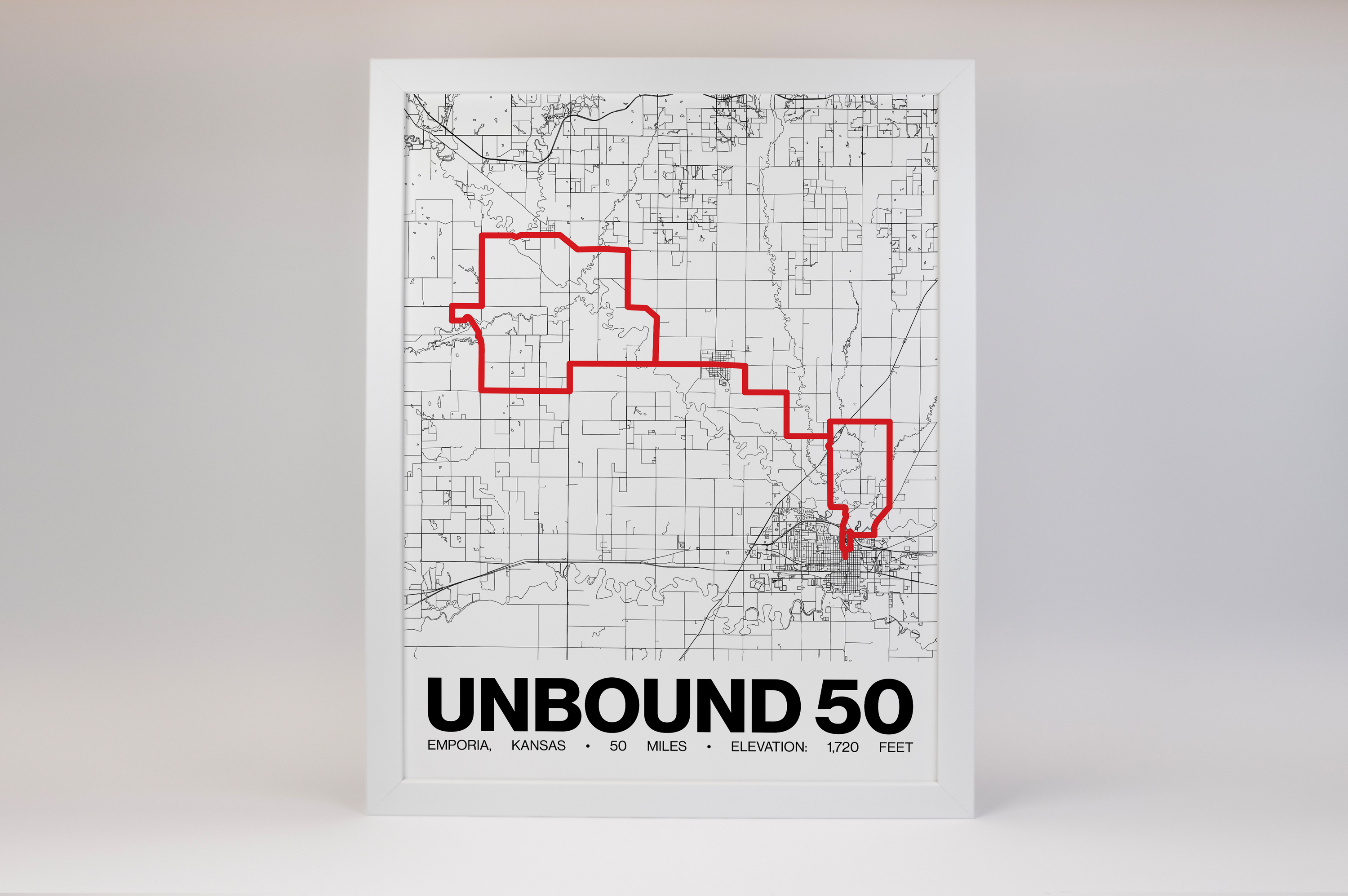 UNBOUND Gravel 50 Poster - Grid Style