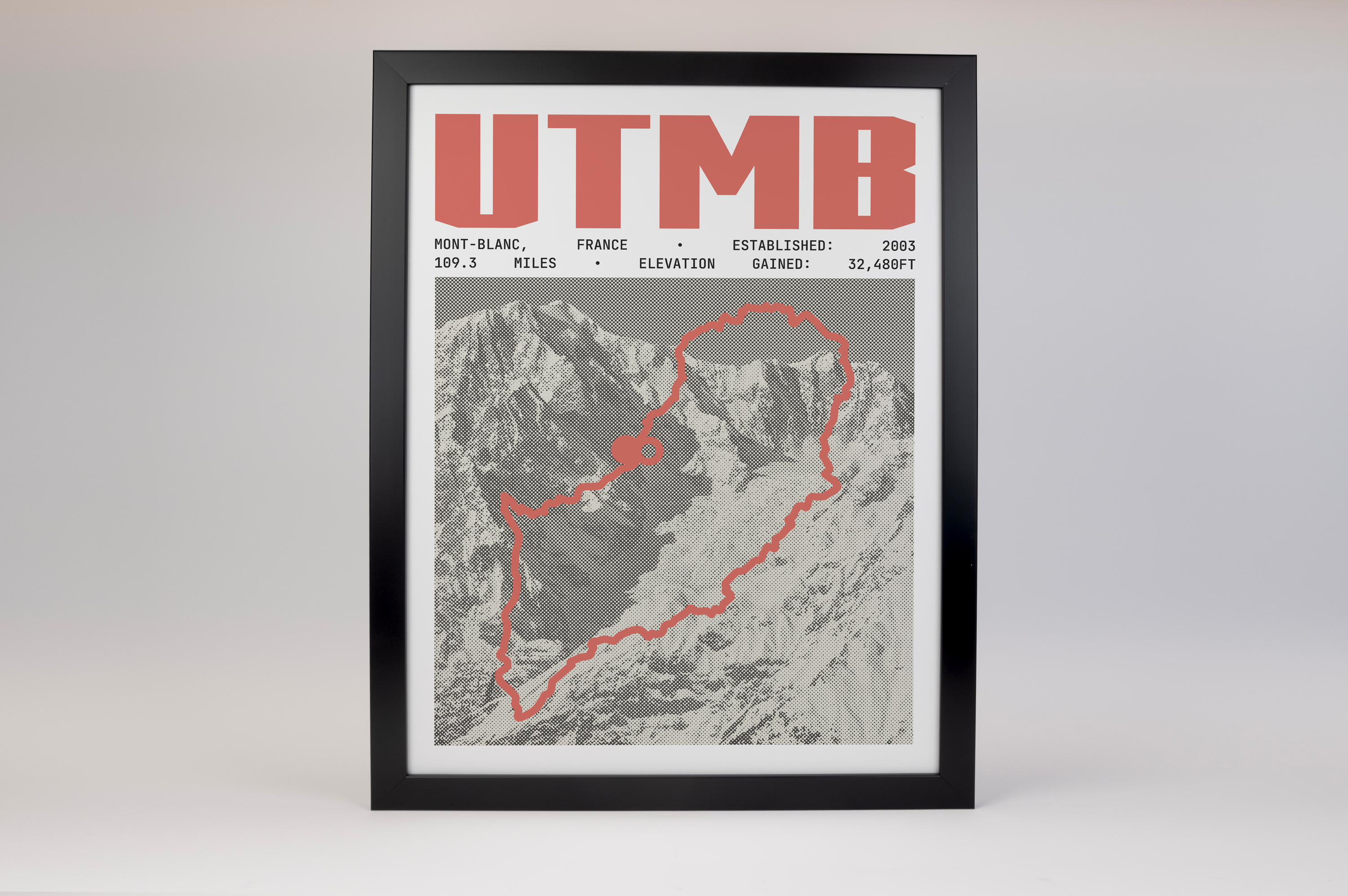 UTMB (Ultra-Trail du Mont-Blanc) – France Endurance Run Poster