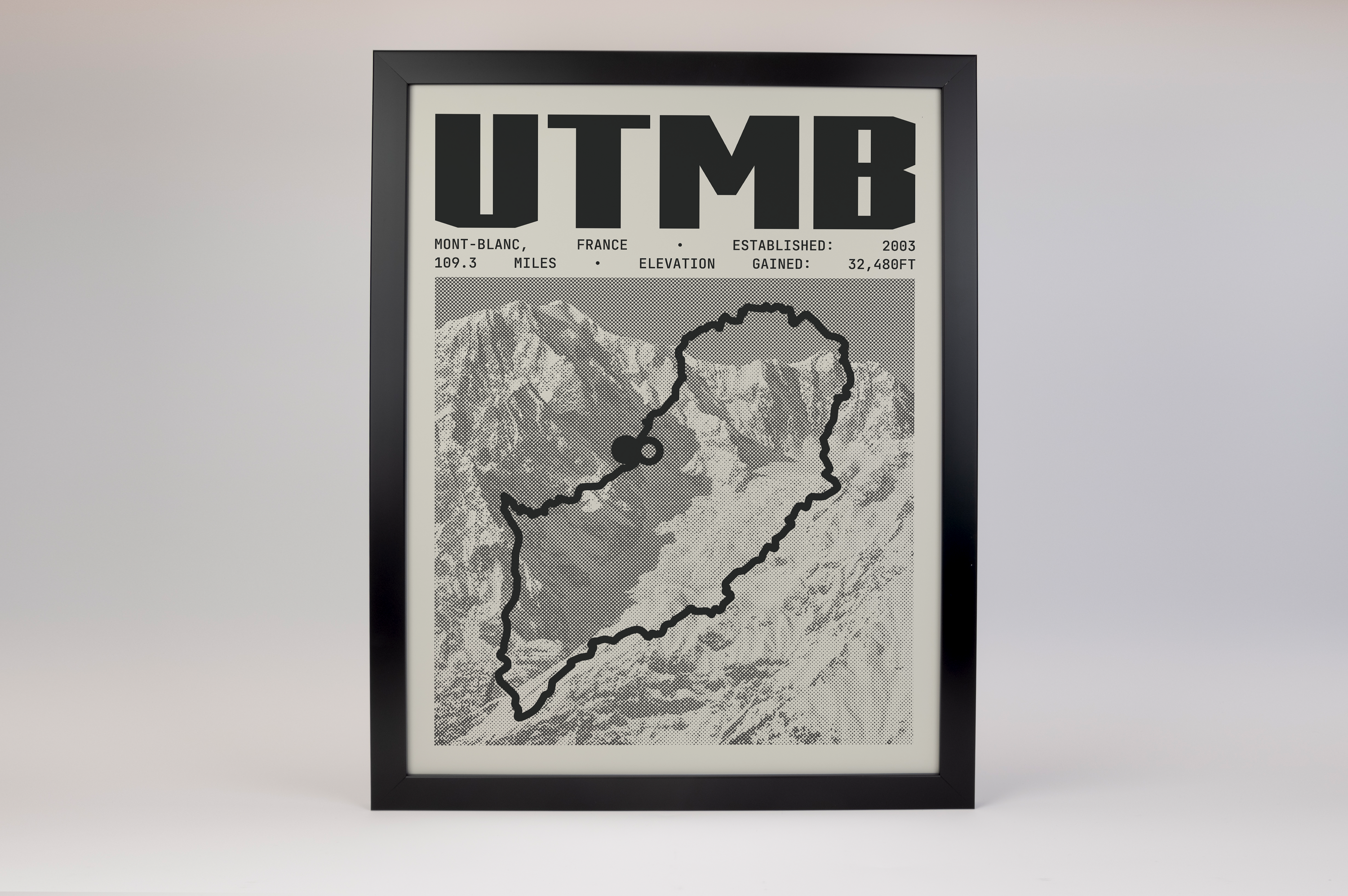 UTMB (Ultra-Trail du Mont-Blanc) – France Endurance Run Poster