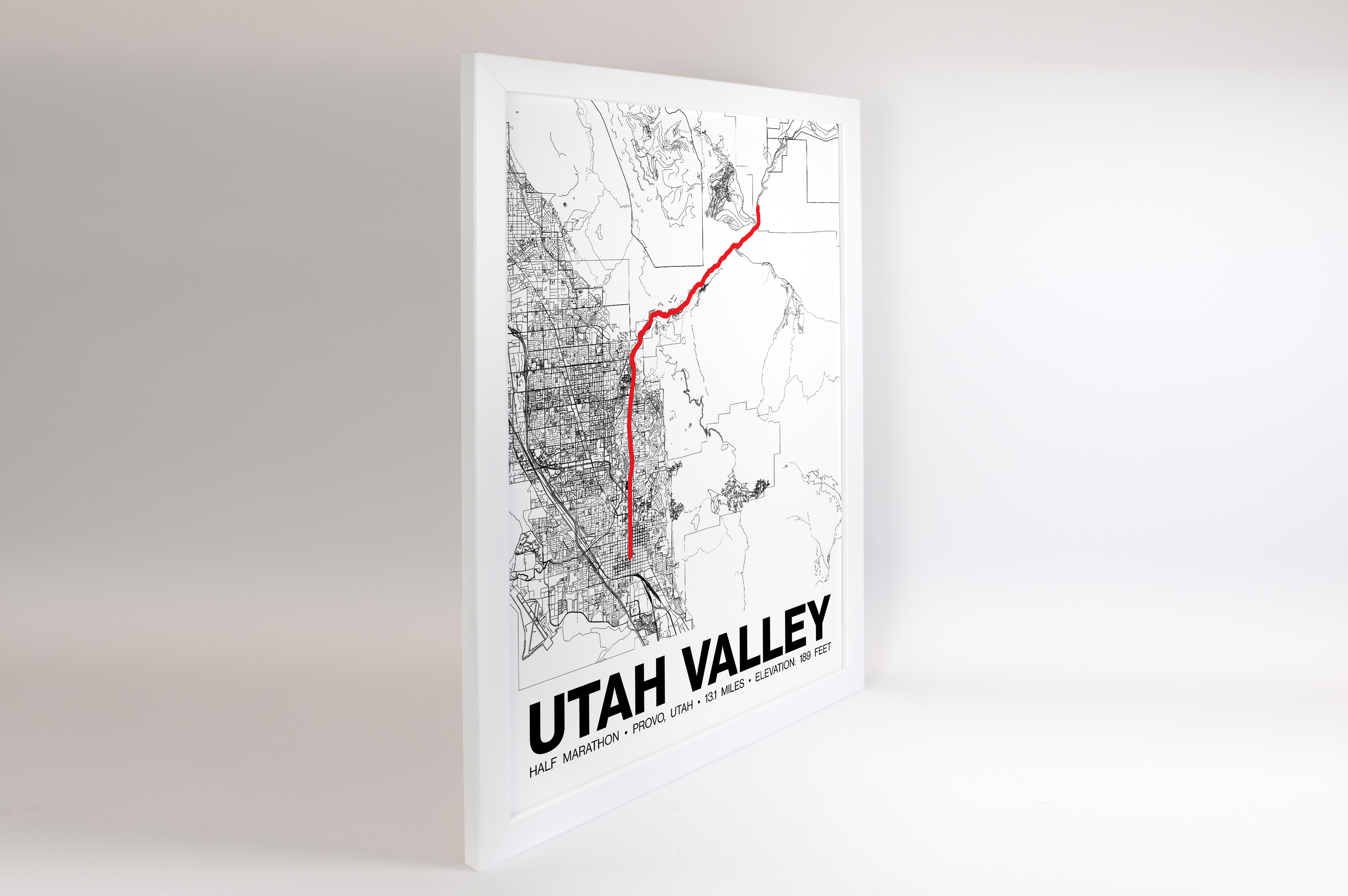 Utah Valley Half Marathon Poster - Grid Style