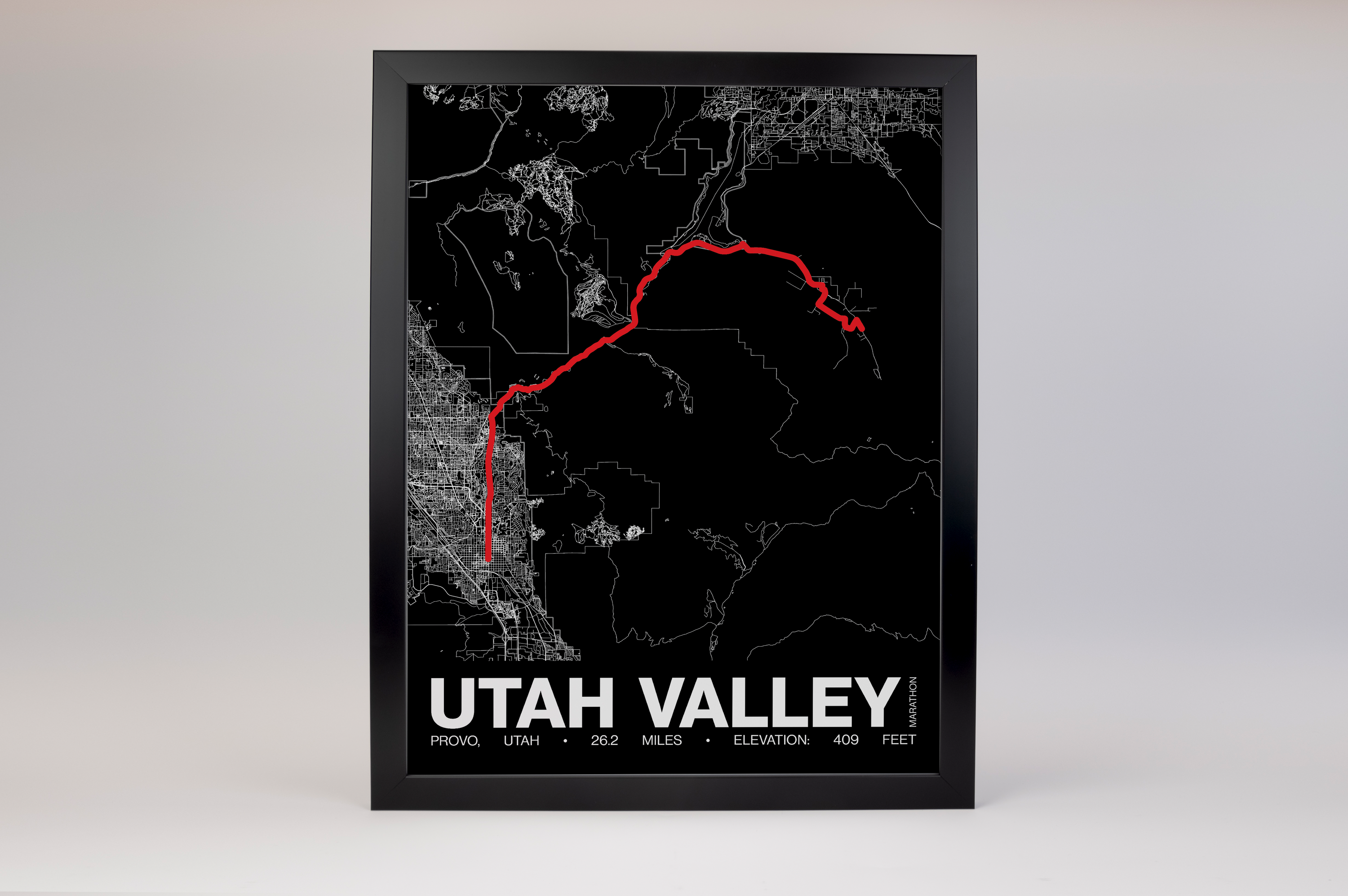 Utah Valley Marathon Poster - Grid Style