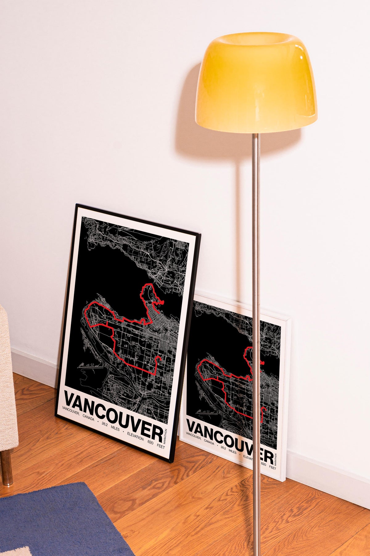 Vancouver Marathon Poster - Grid Style