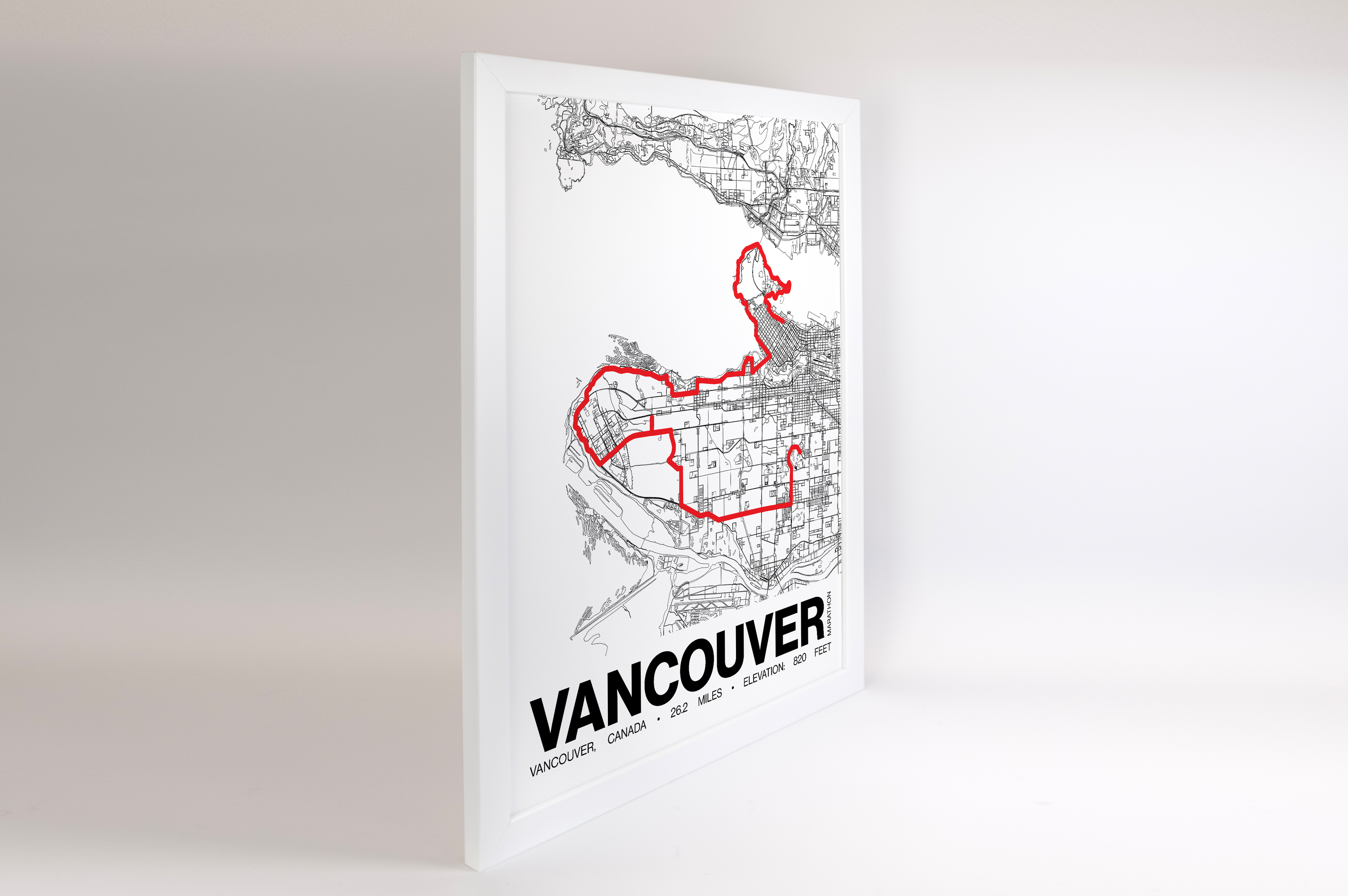 Vancouver Marathon Poster - Grid Style
