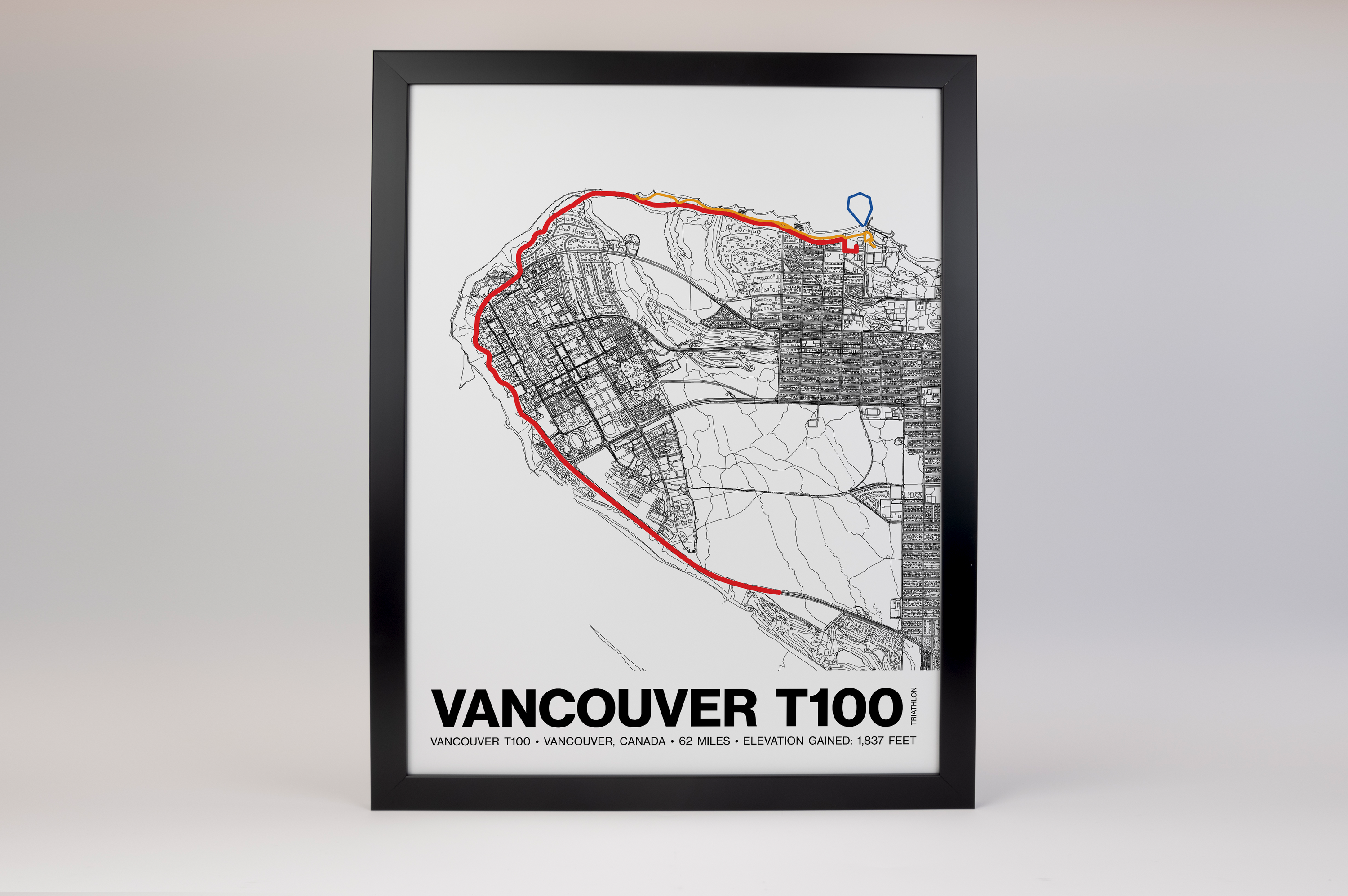 Vancouver T100 Poster - Grid Style