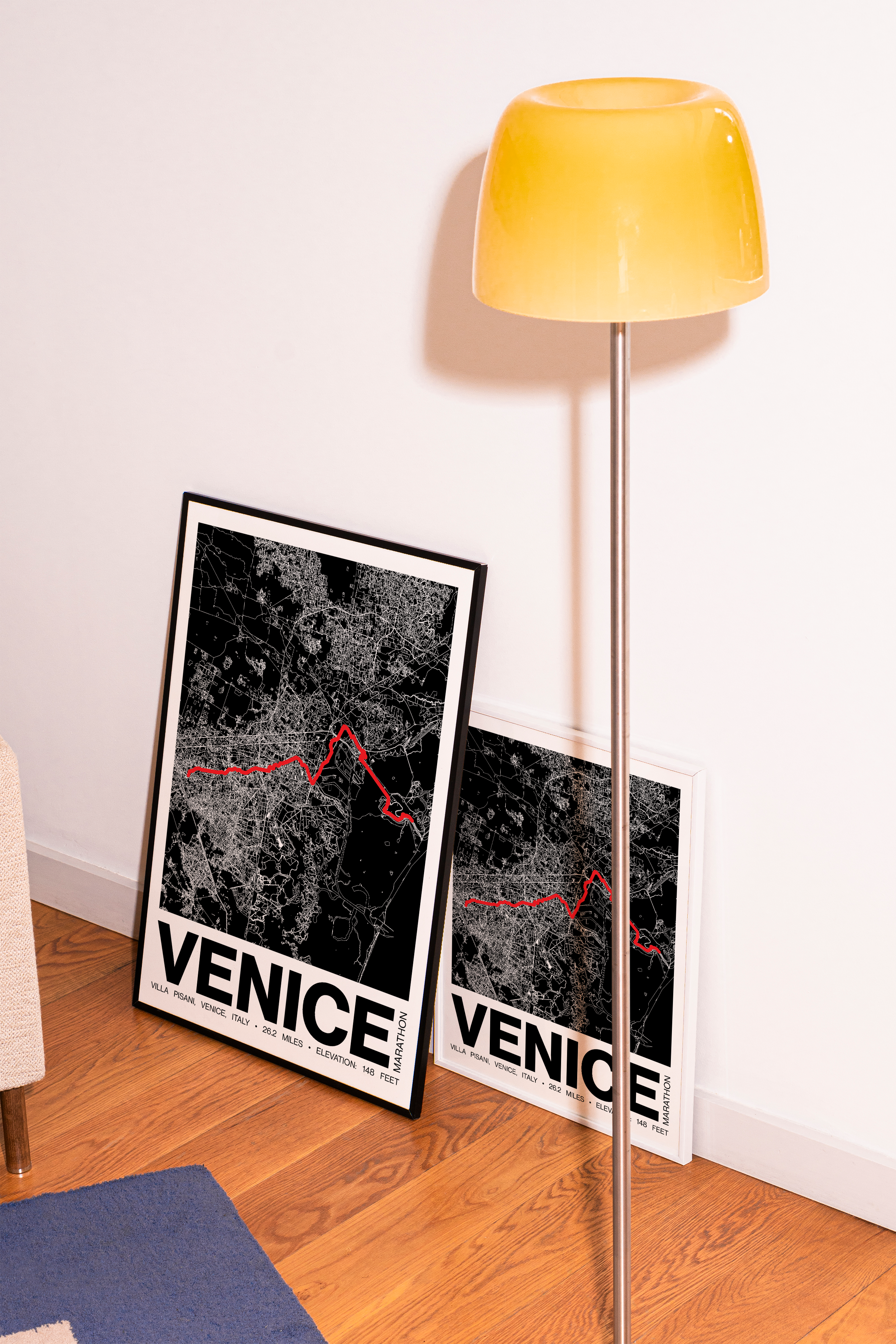 Venice Marathon Poster - Grid Style