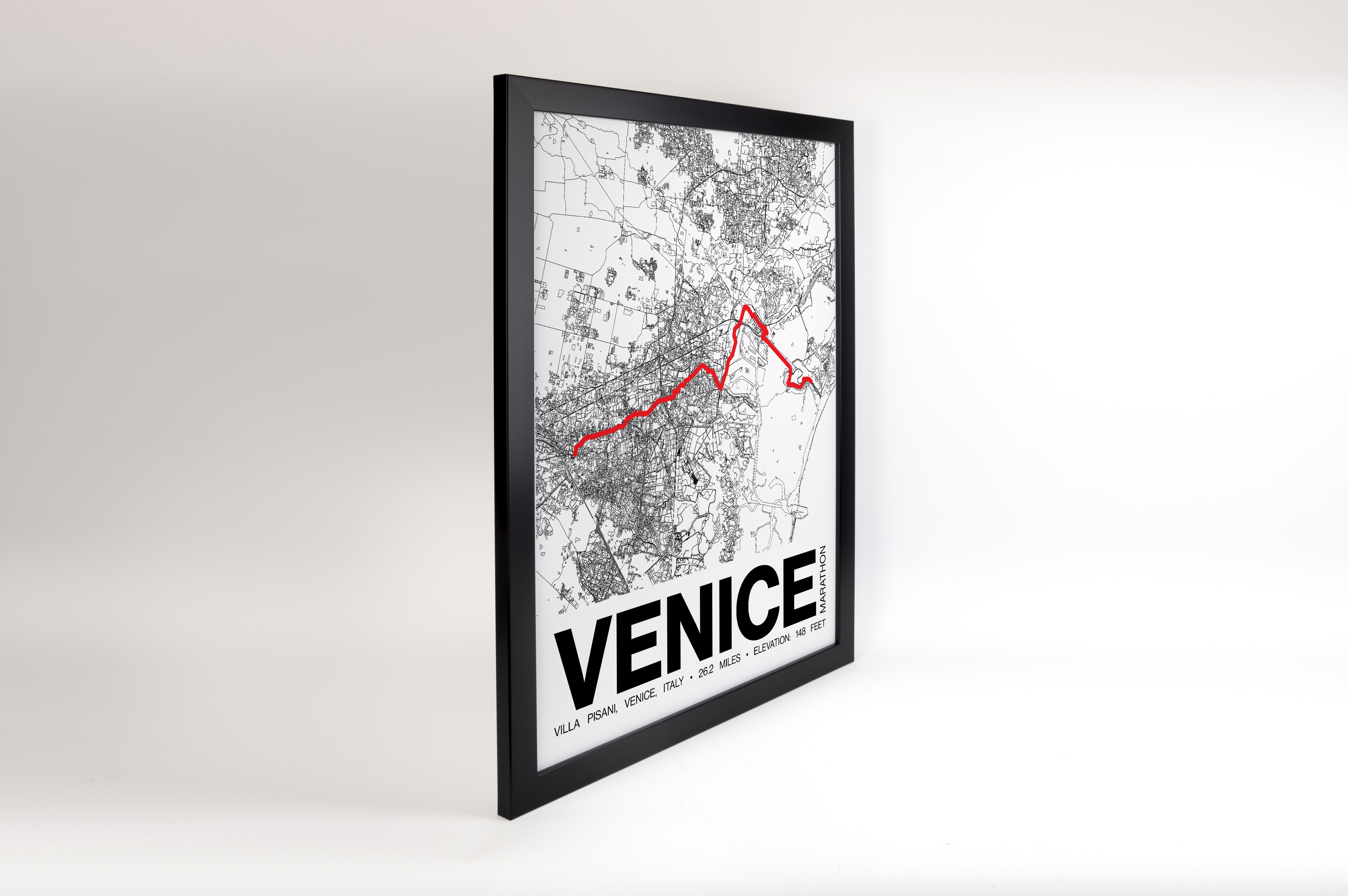 Venice Marathon Poster - Grid Style