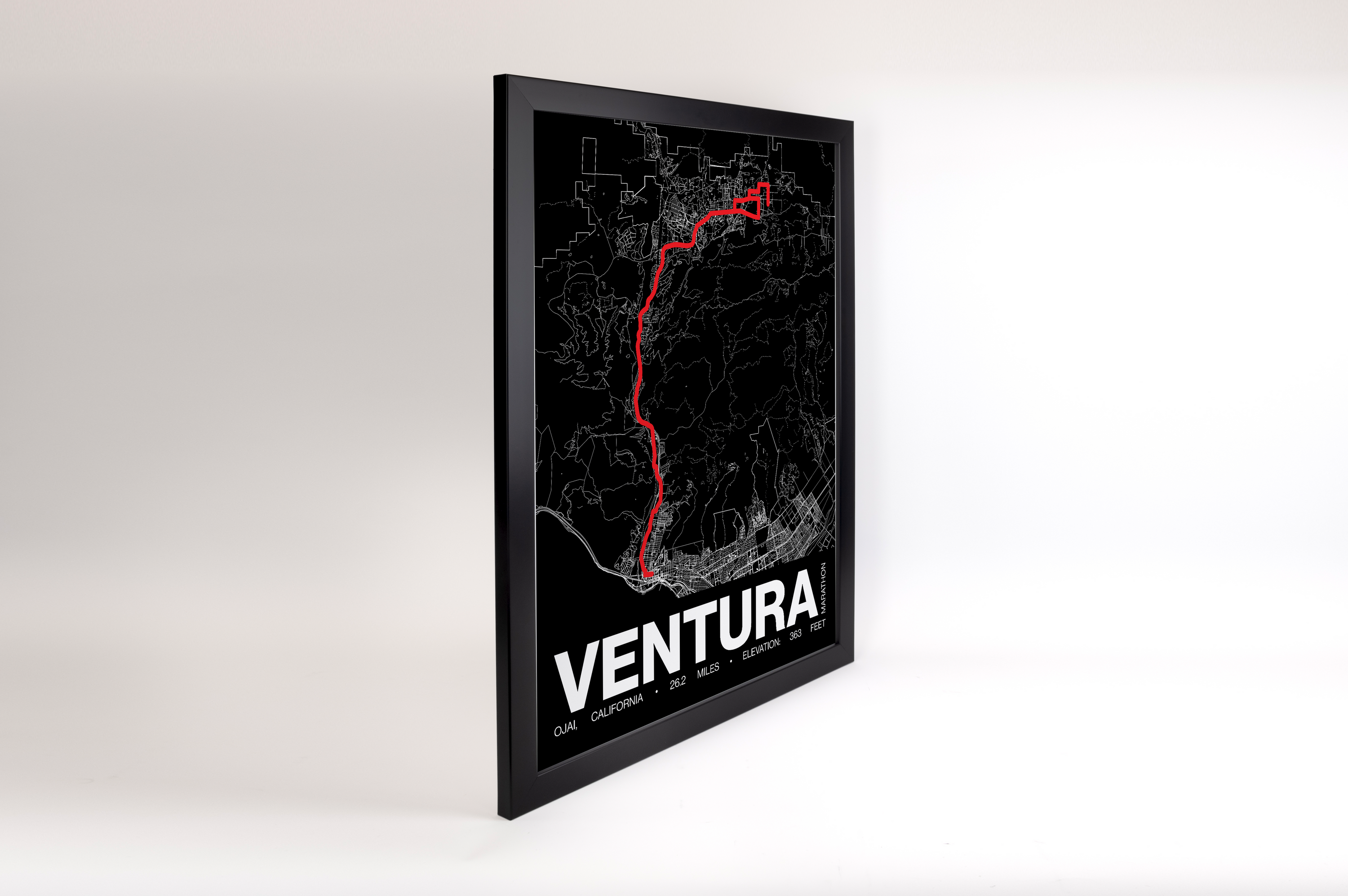 Ventura Marathon Poster - Grid Style
