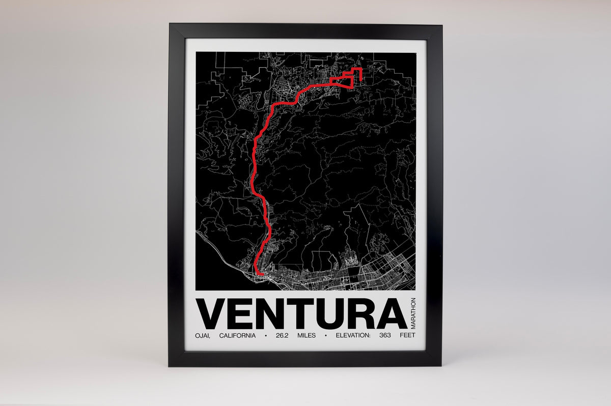 Ventura Marathon Poster - Grid Style