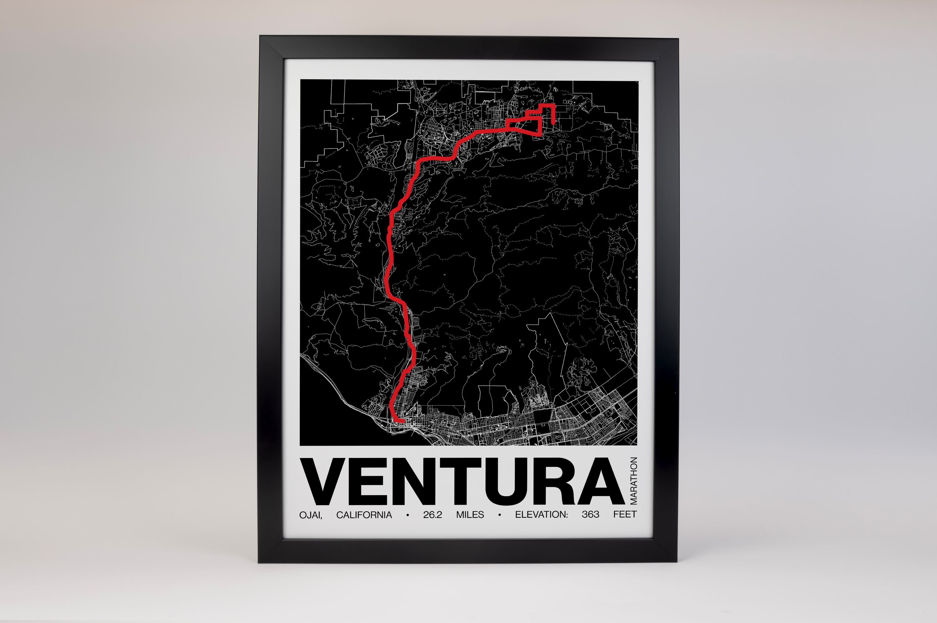 Ventura Marathon Poster - Grid Style
