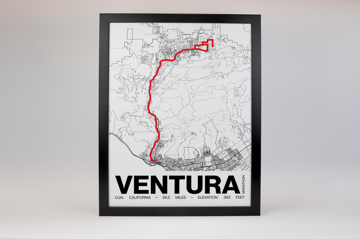 Ventura Marathon Poster - Grid Style