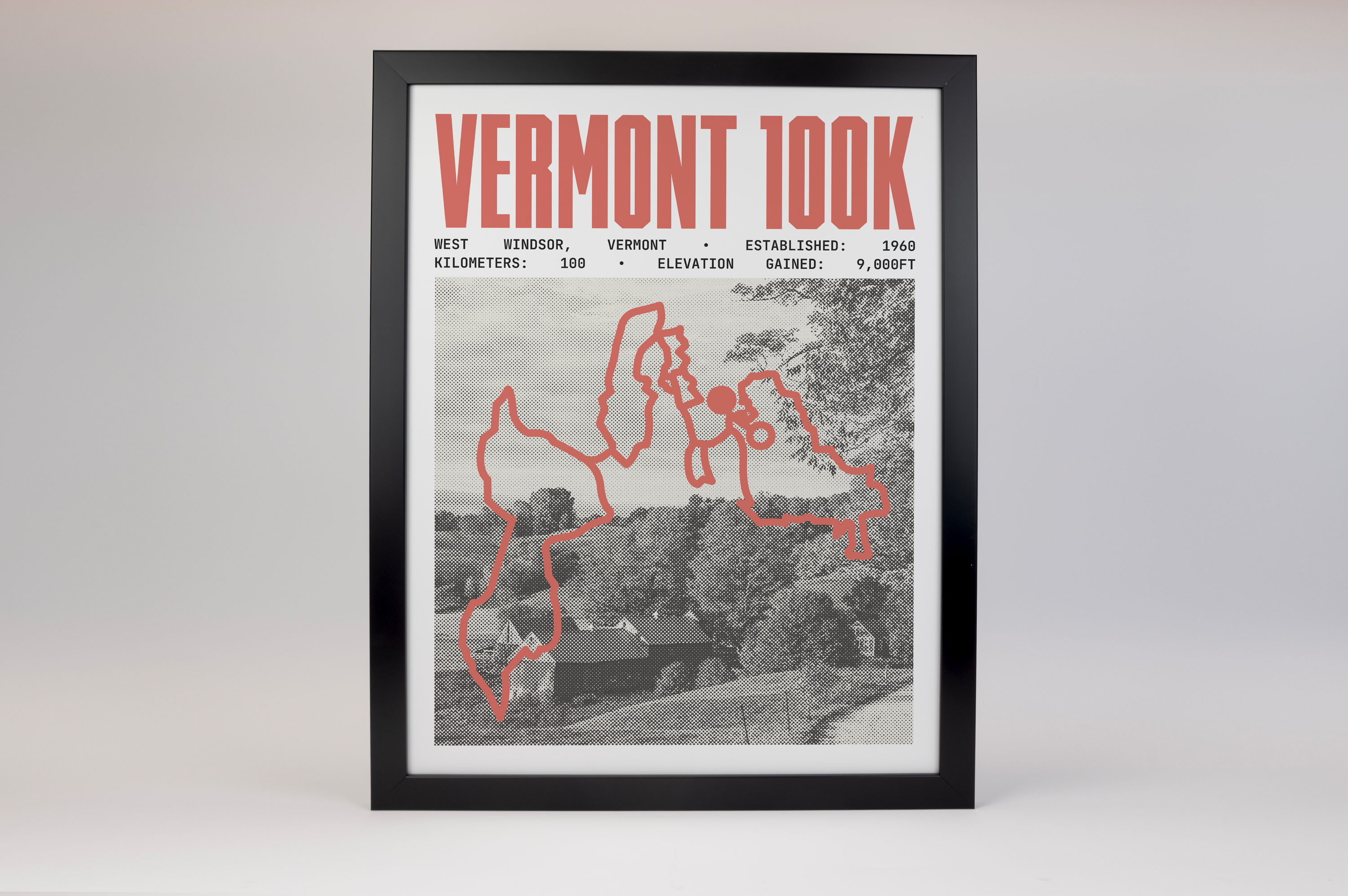 Vermont 100K Endurance Run Poster