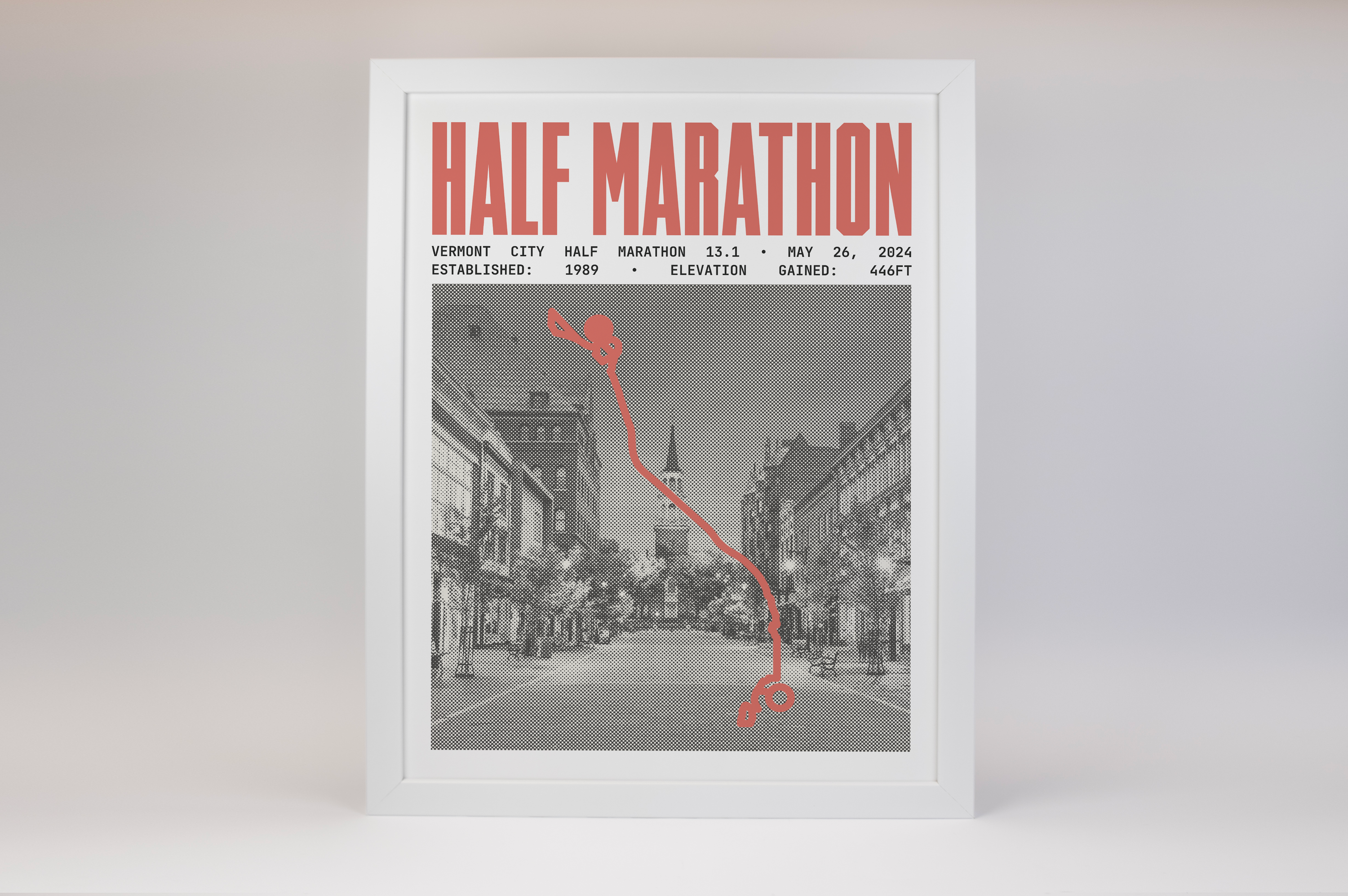 Vermont City Half-Marathon Poster