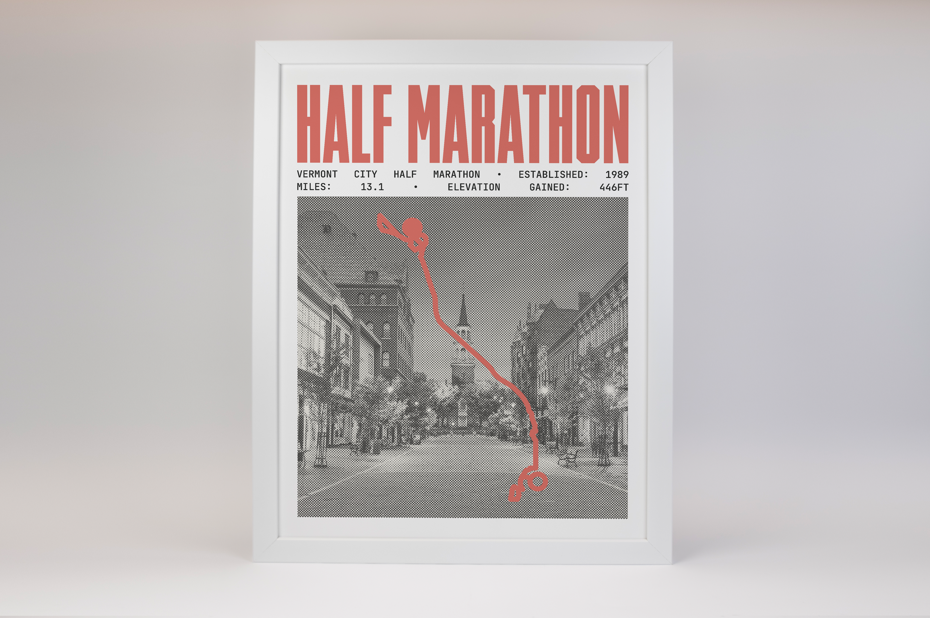 Vermont City Half-Marathon Poster