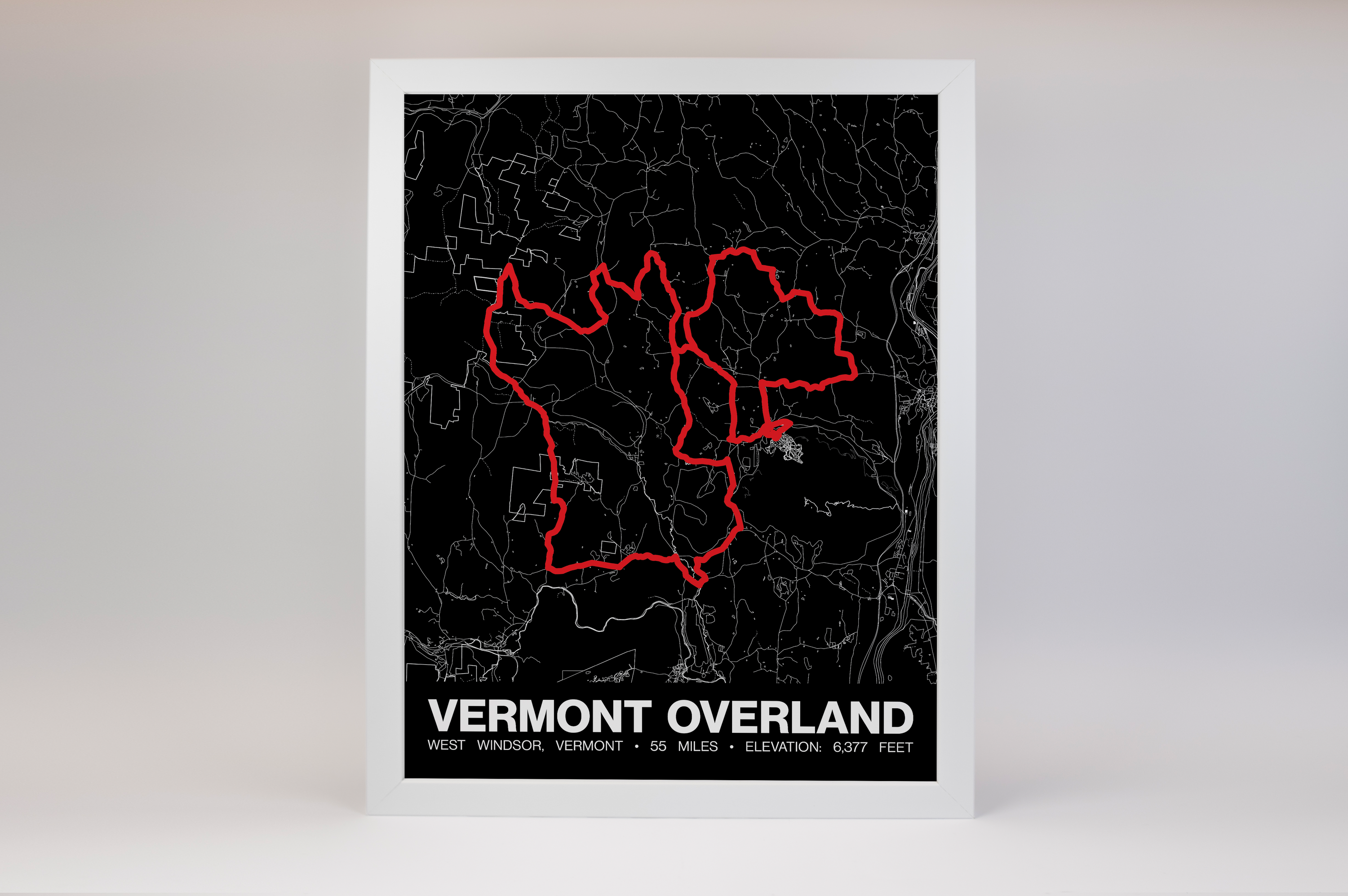 Vermont Overland Poster - Grid Style