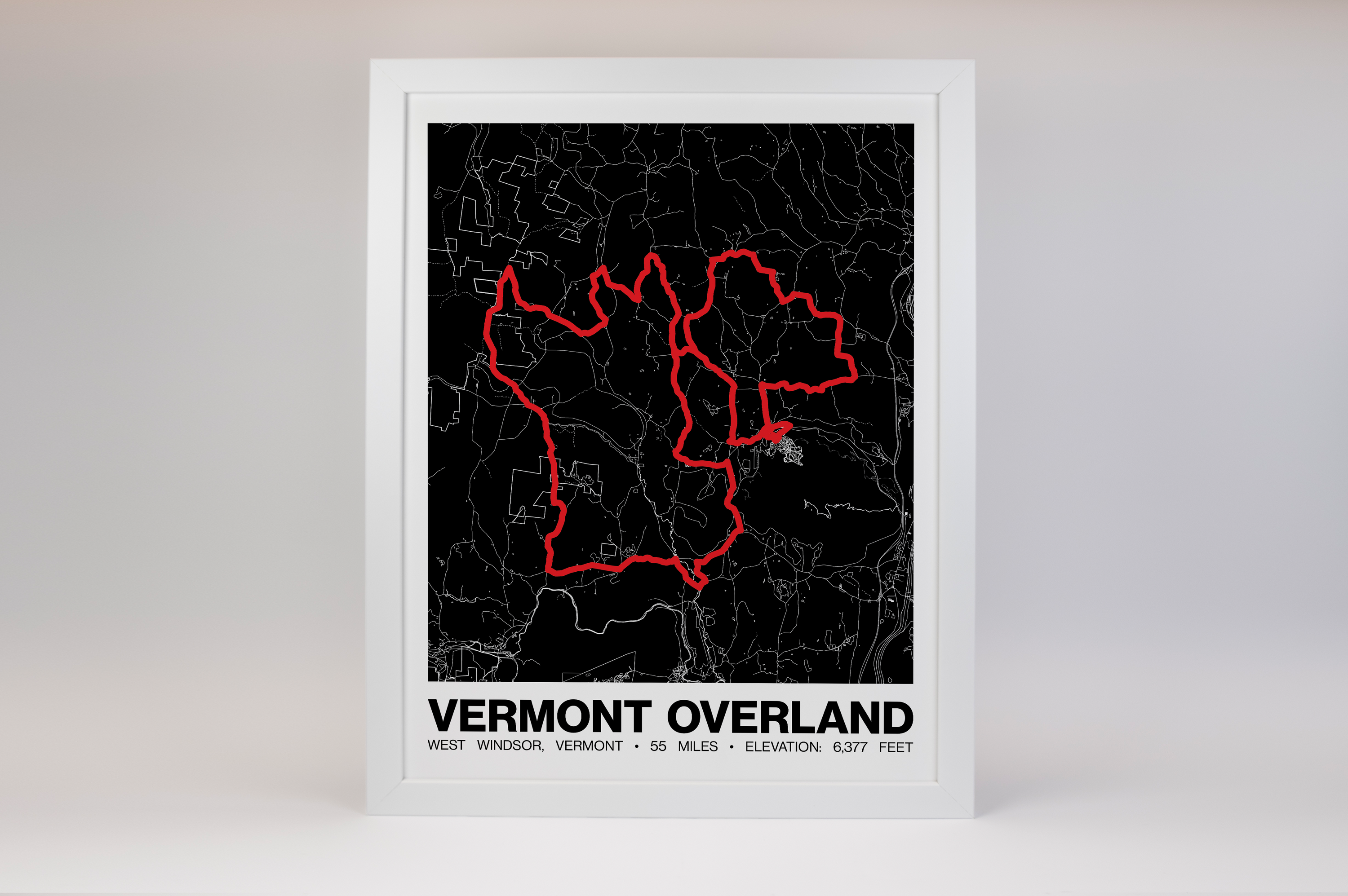 Vermont Overland Poster - Grid Style