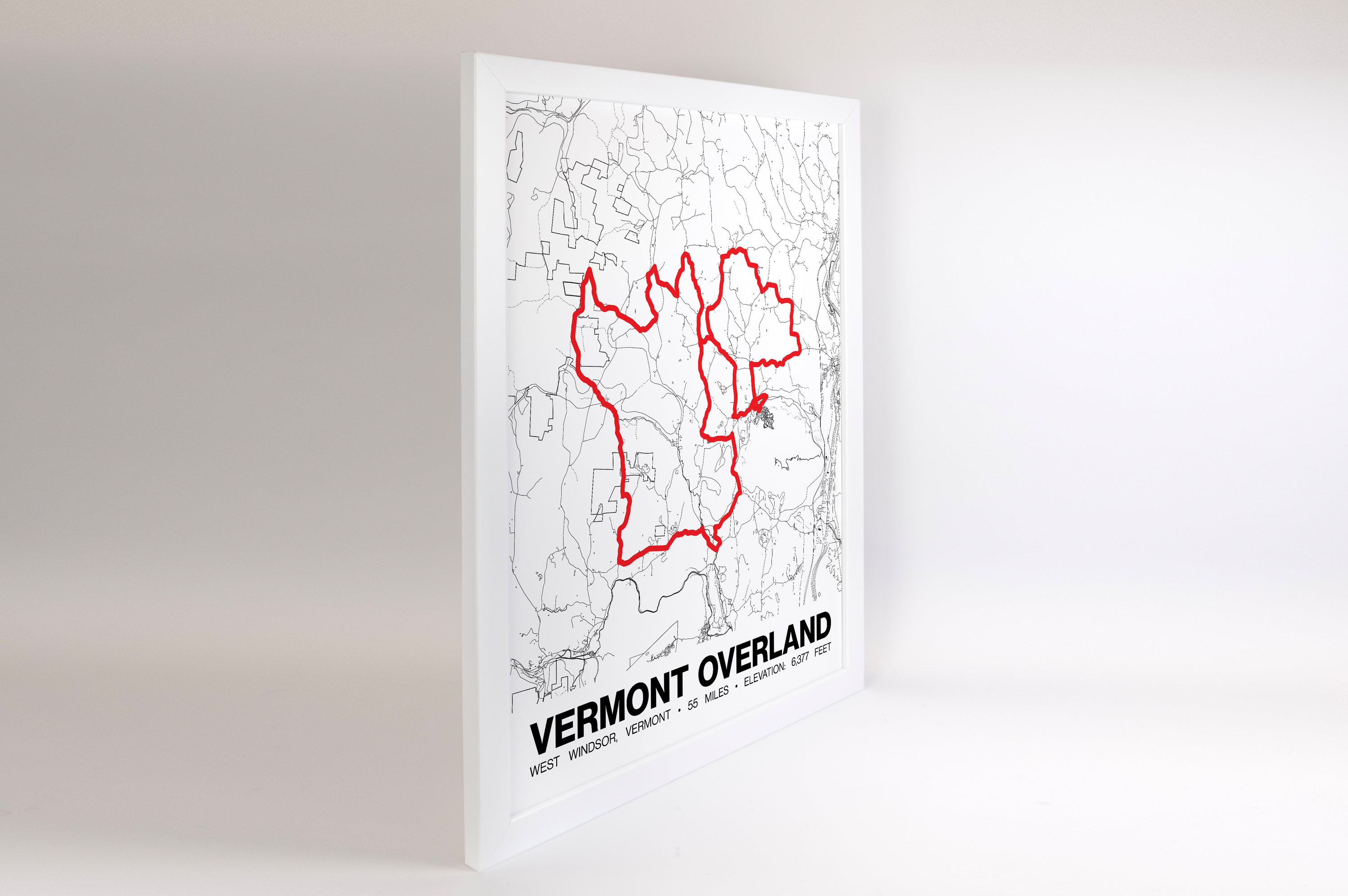 Vermont Overland Poster - Grid Style