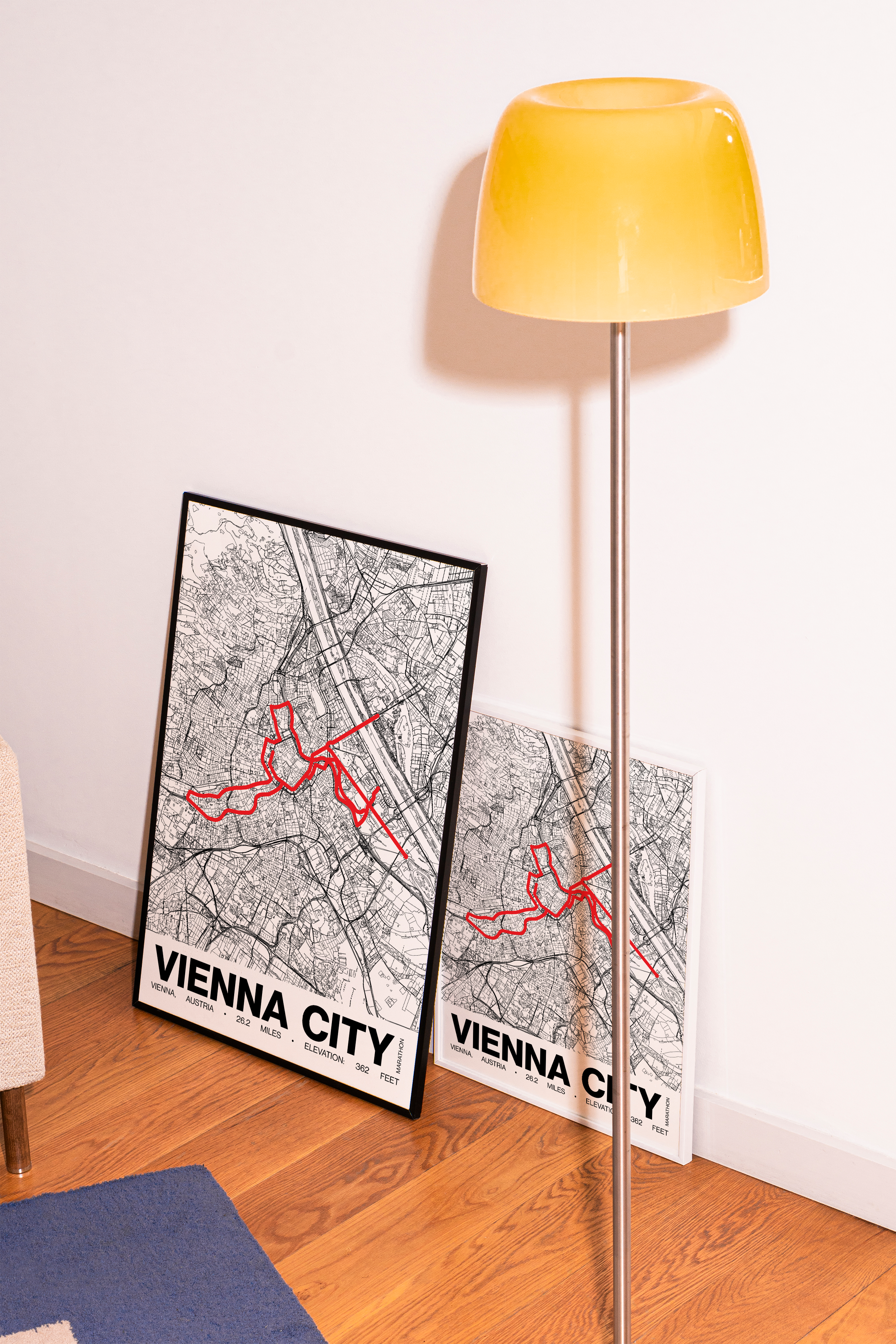 Vienna City Marathon Poster - Grid Style