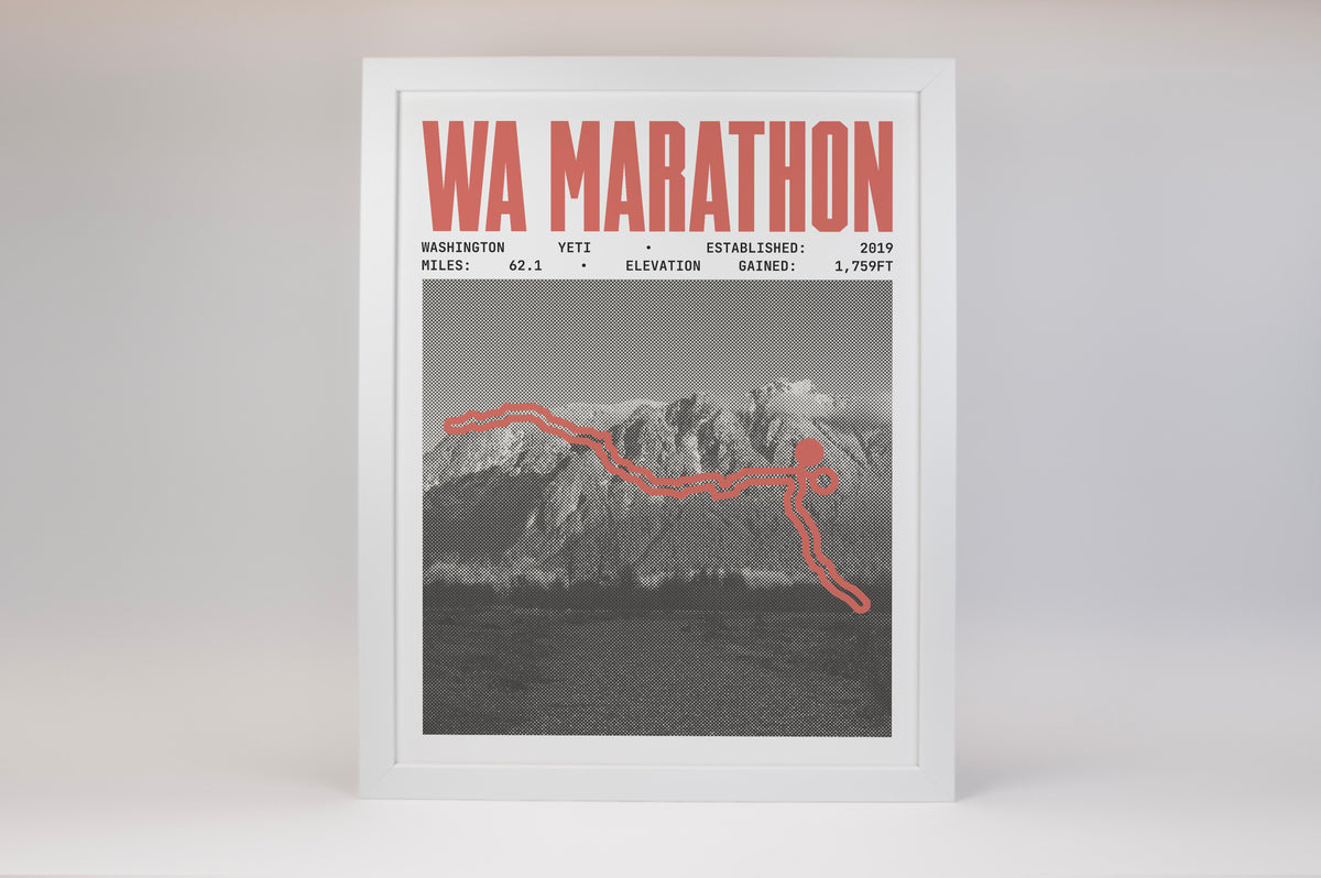 Washington Yeti 62 Mile Endurance Run Poster