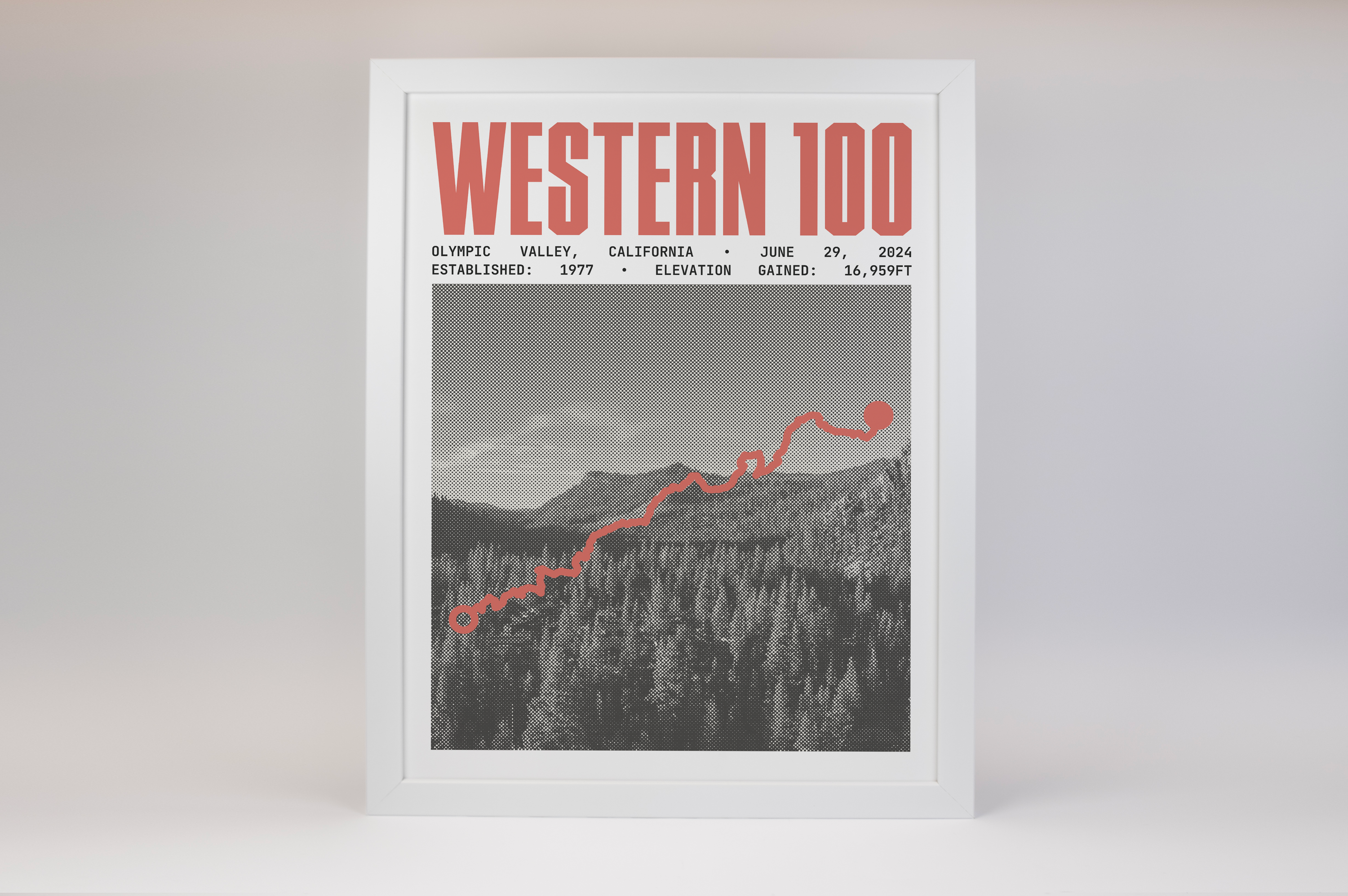 Western 100 Endurance Run Poster