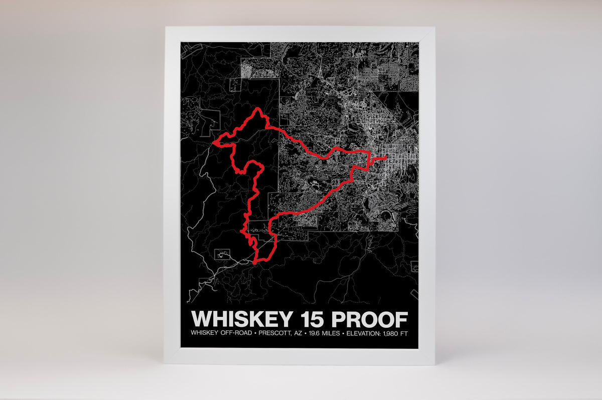 Whiskey Off-Road 15 Proof Poster - Grid Style