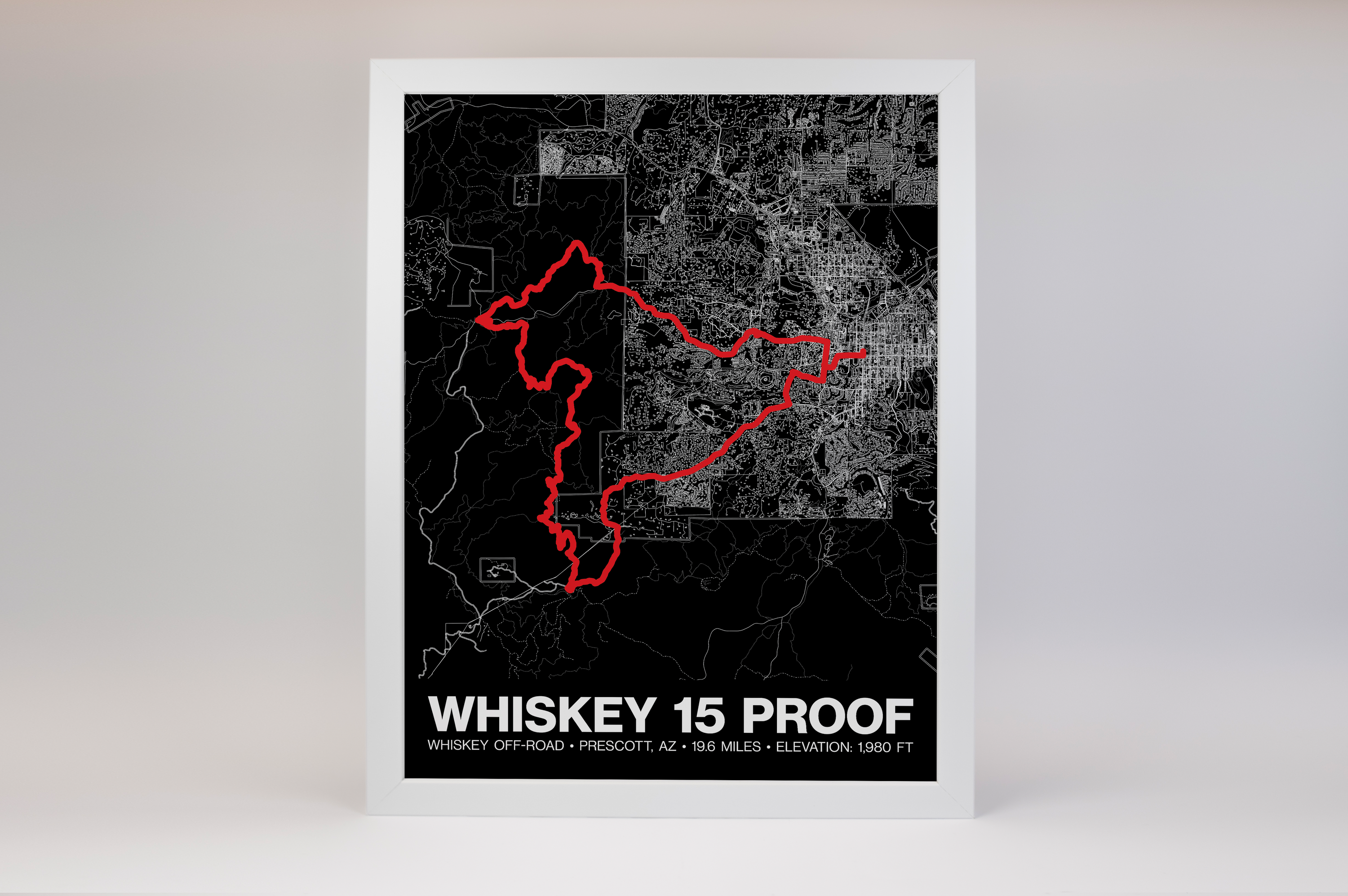 Whiskey Off-Road 15 Proof Poster - Grid Style