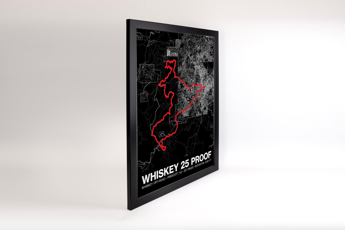 Whiskey Off-Road 25 Proof Poster - Grid Style