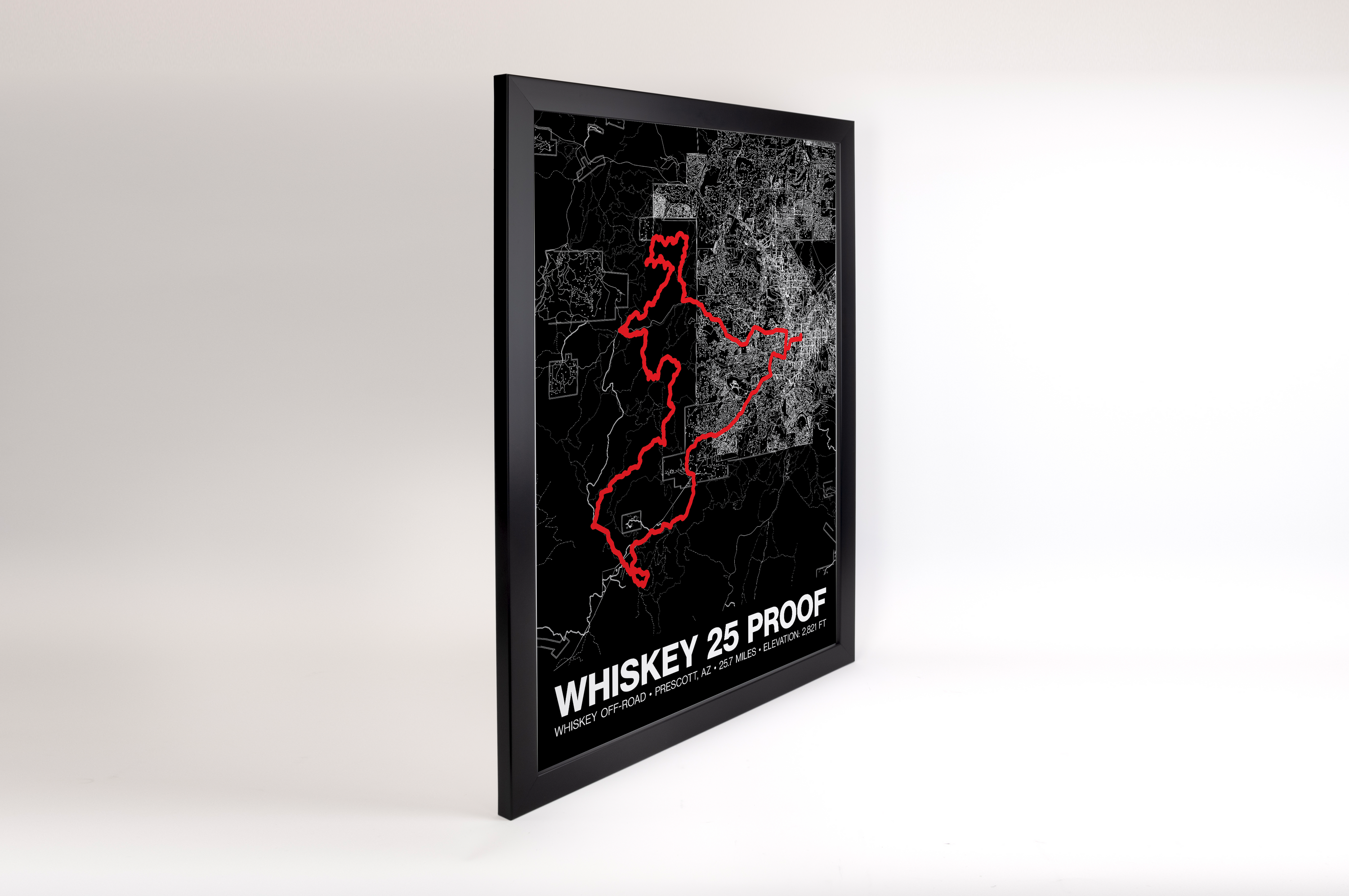 Whiskey Off-Road 25 Proof Poster - Grid Style