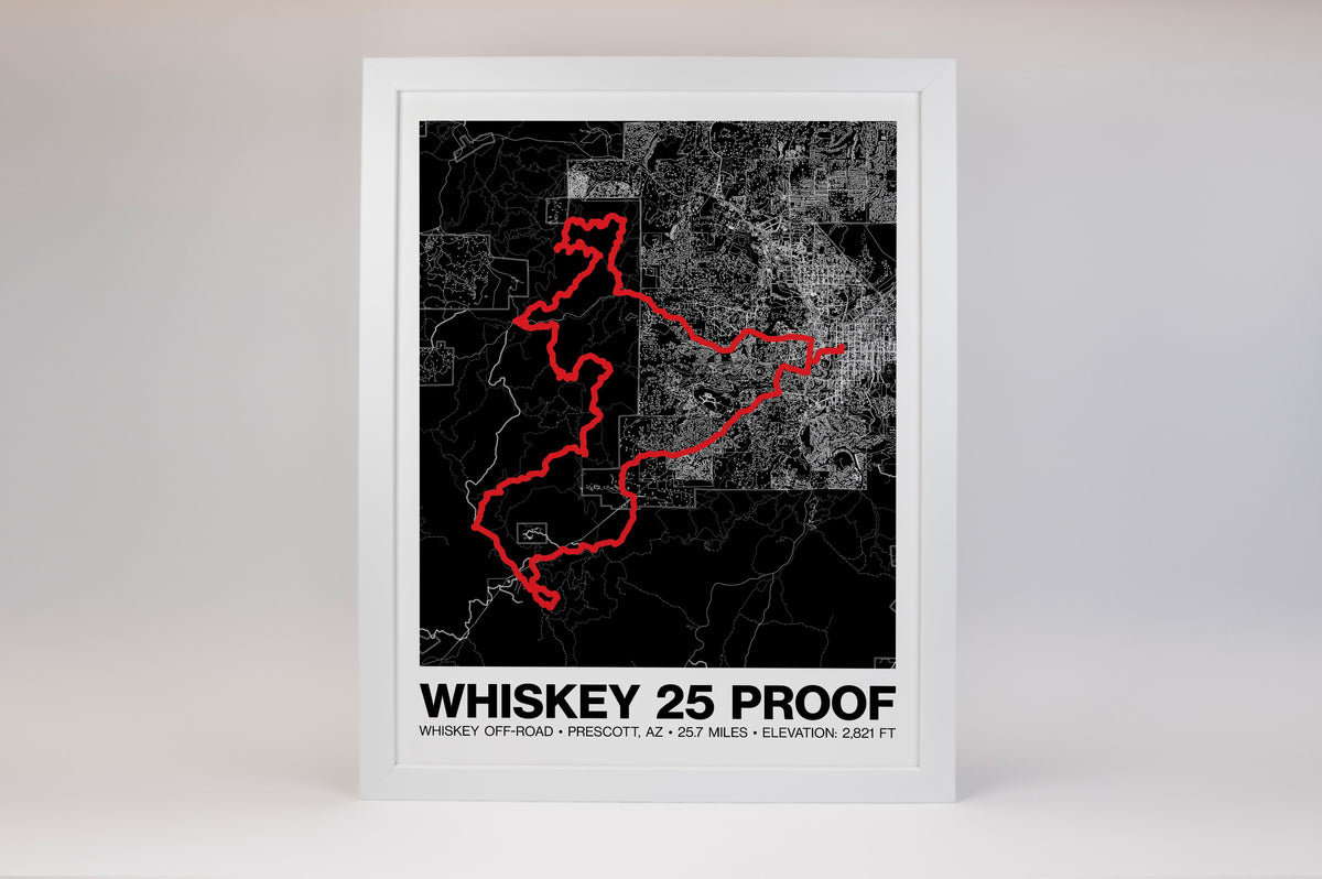 Whiskey Off-Road 25 Proof Poster - Grid Style