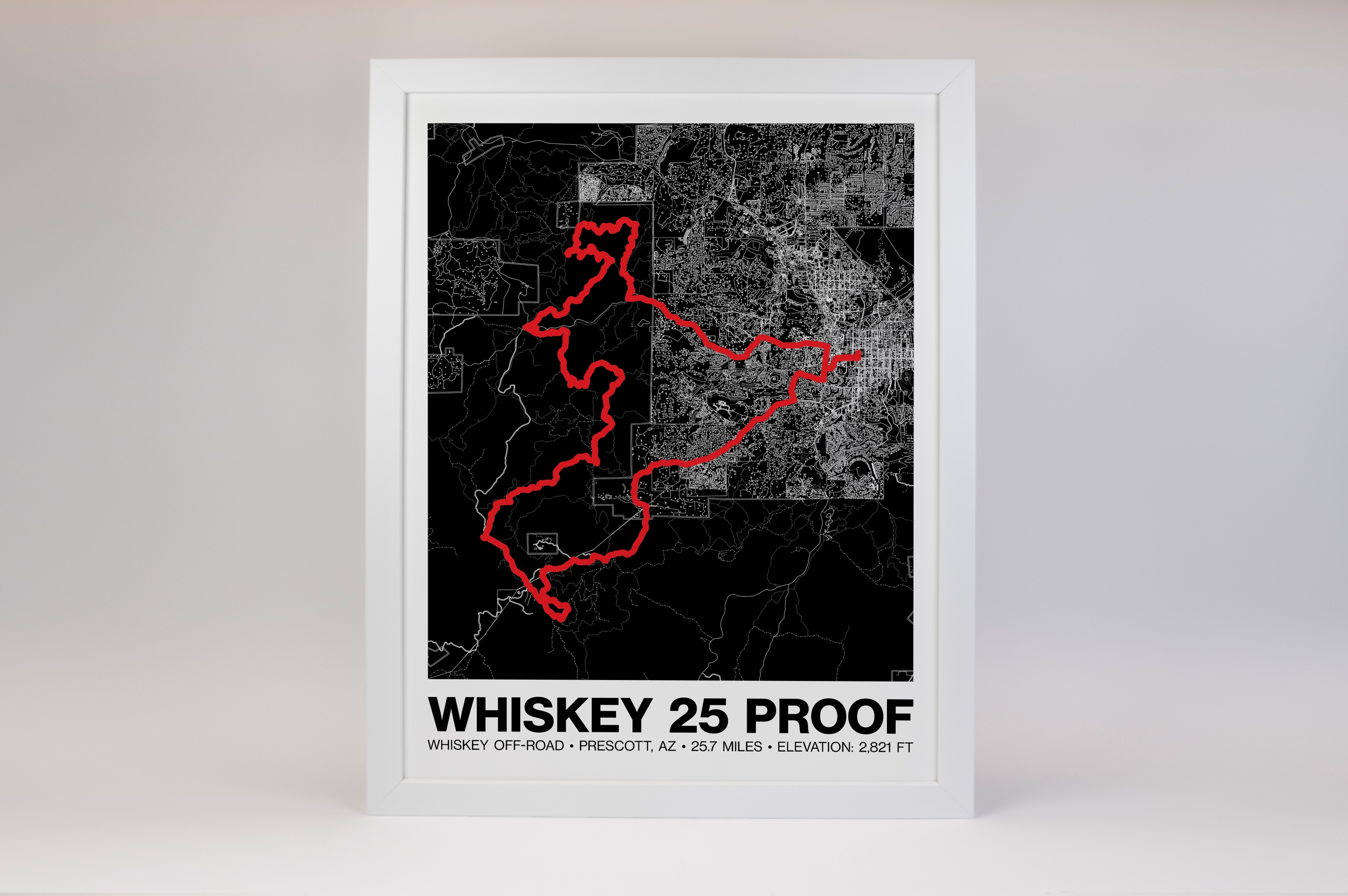Whiskey Off-Road 25 Proof Poster - Grid Style
