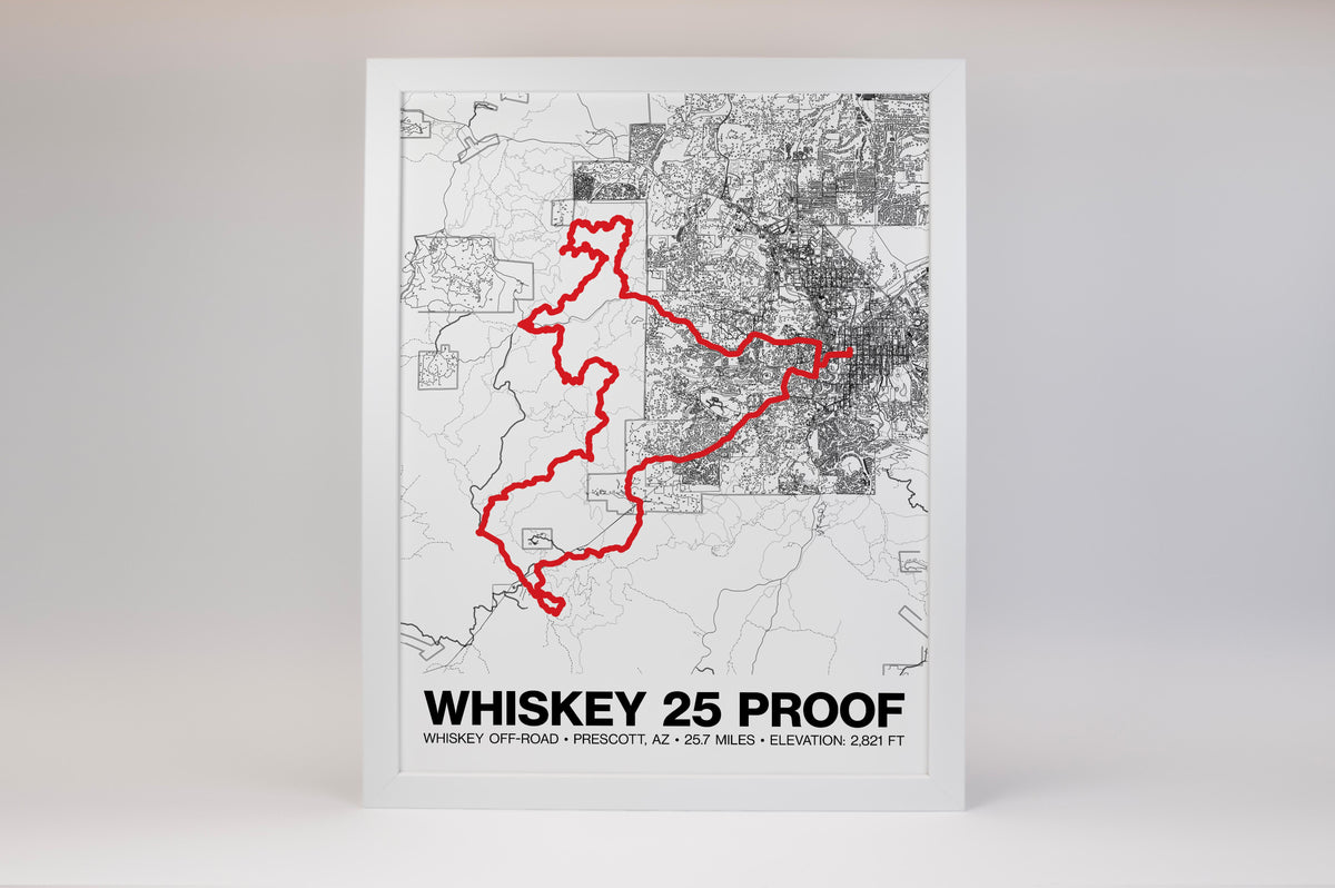 Whiskey Off-Road 25 Proof Poster - Grid Style