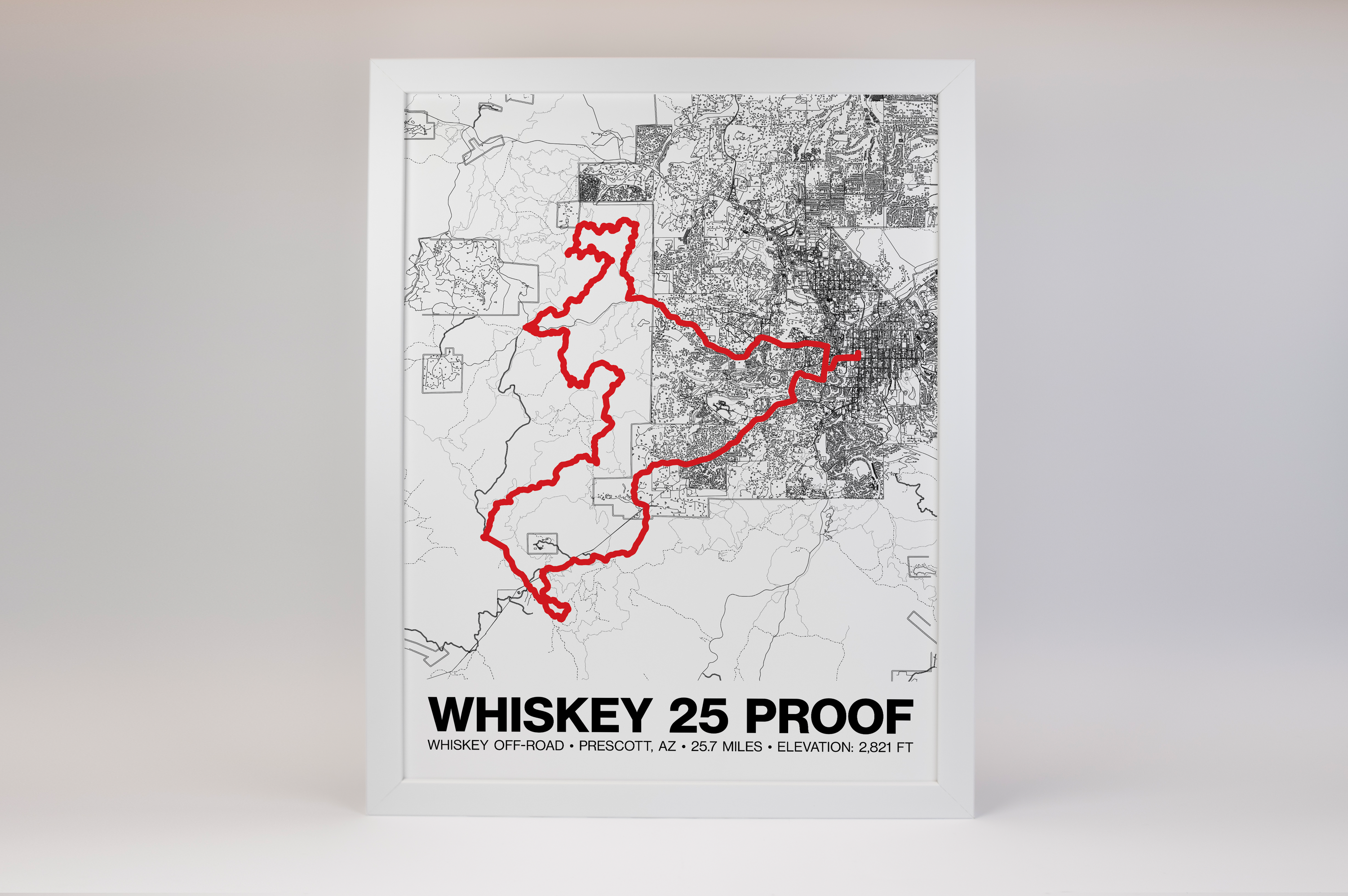 Whiskey Off-Road 25 Proof Poster - Grid Style