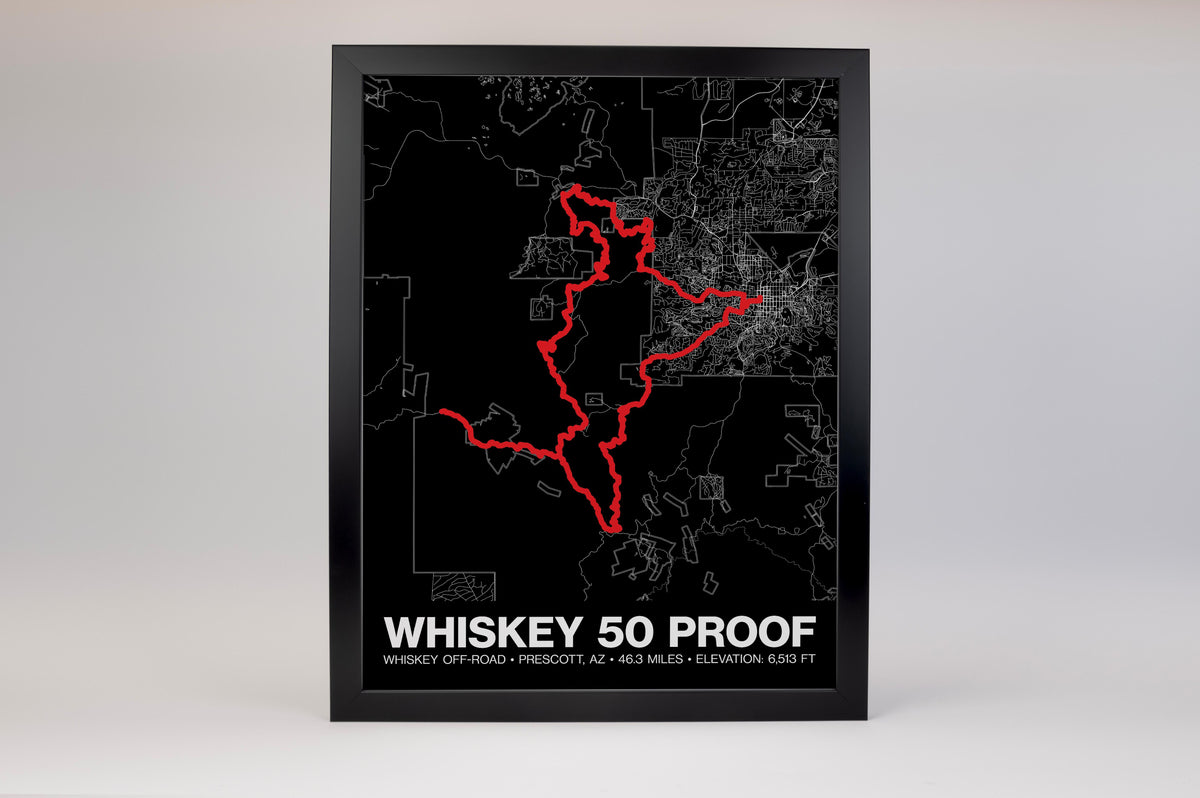 Whiskey Off-Road 50 Proof Poster - Grid Style