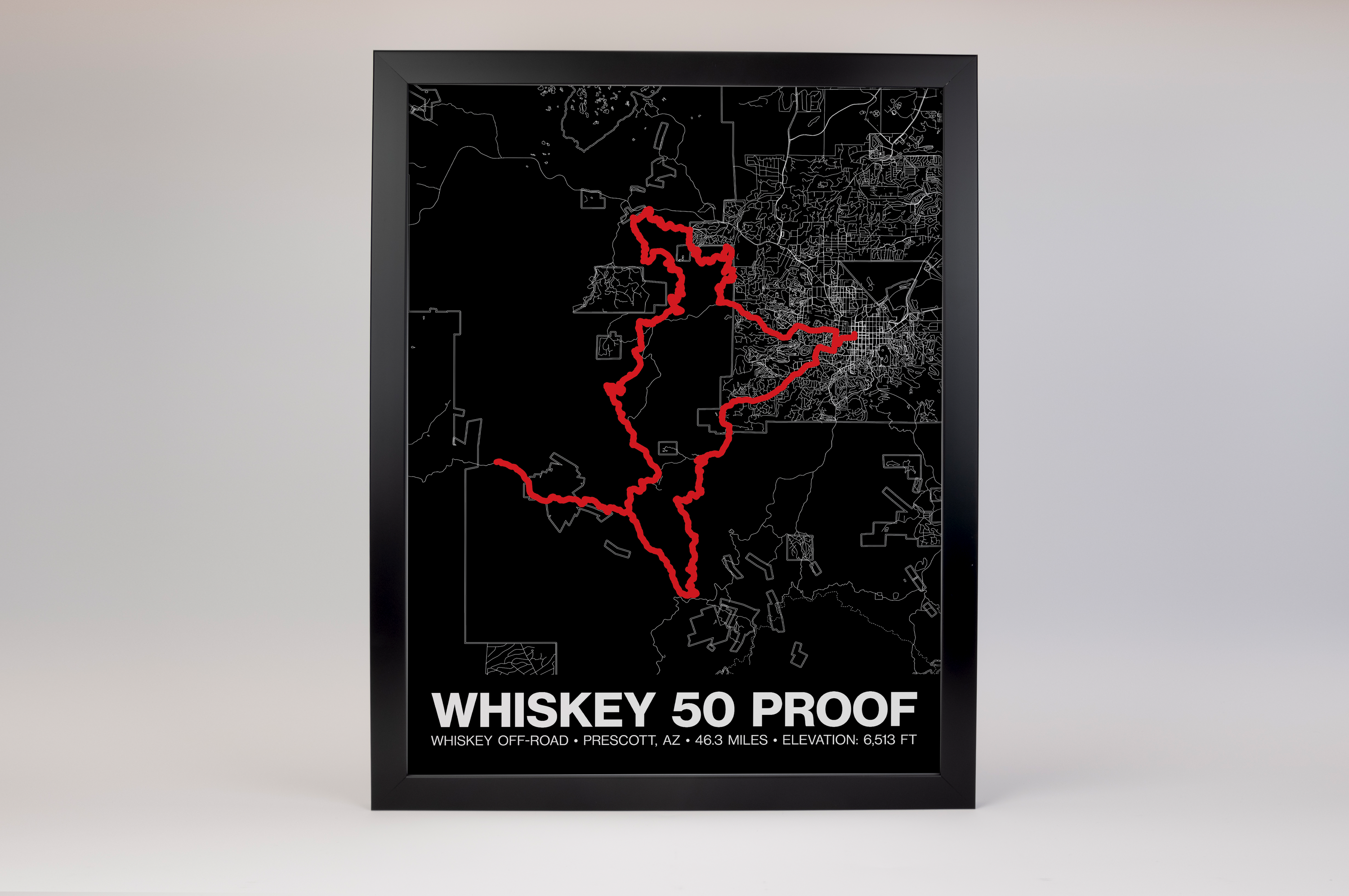 Whiskey Off-Road 50 Proof Poster - Grid Style