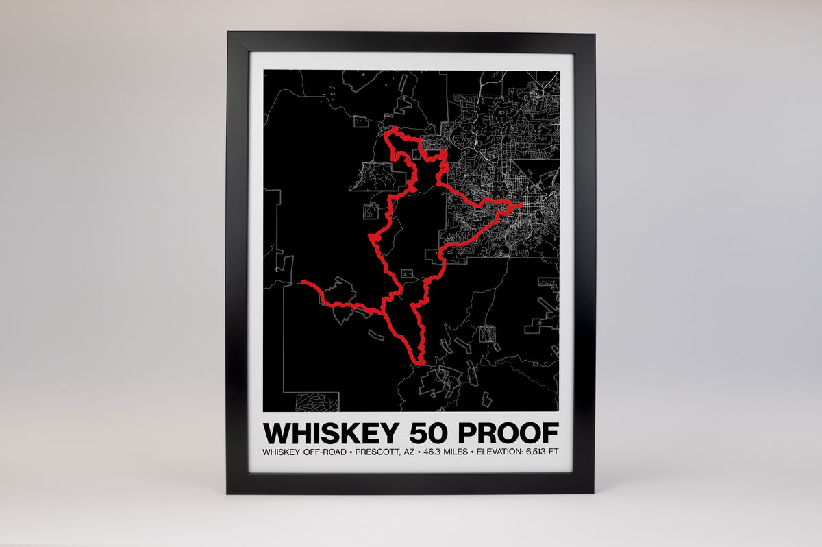 Whiskey Off-Road 50 Proof Poster - Grid Style