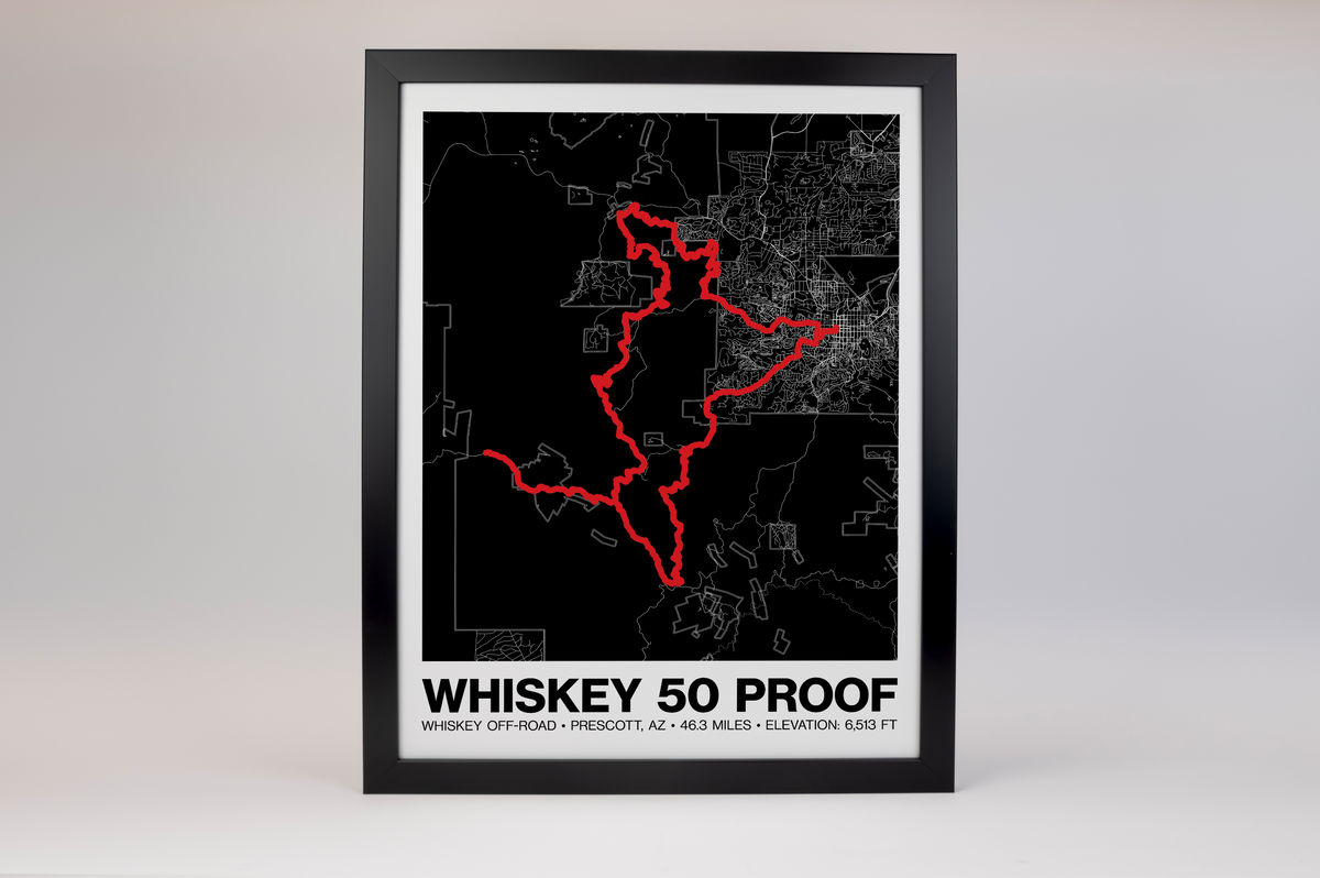 Whiskey Off-Road 50 Proof Poster - Grid Style