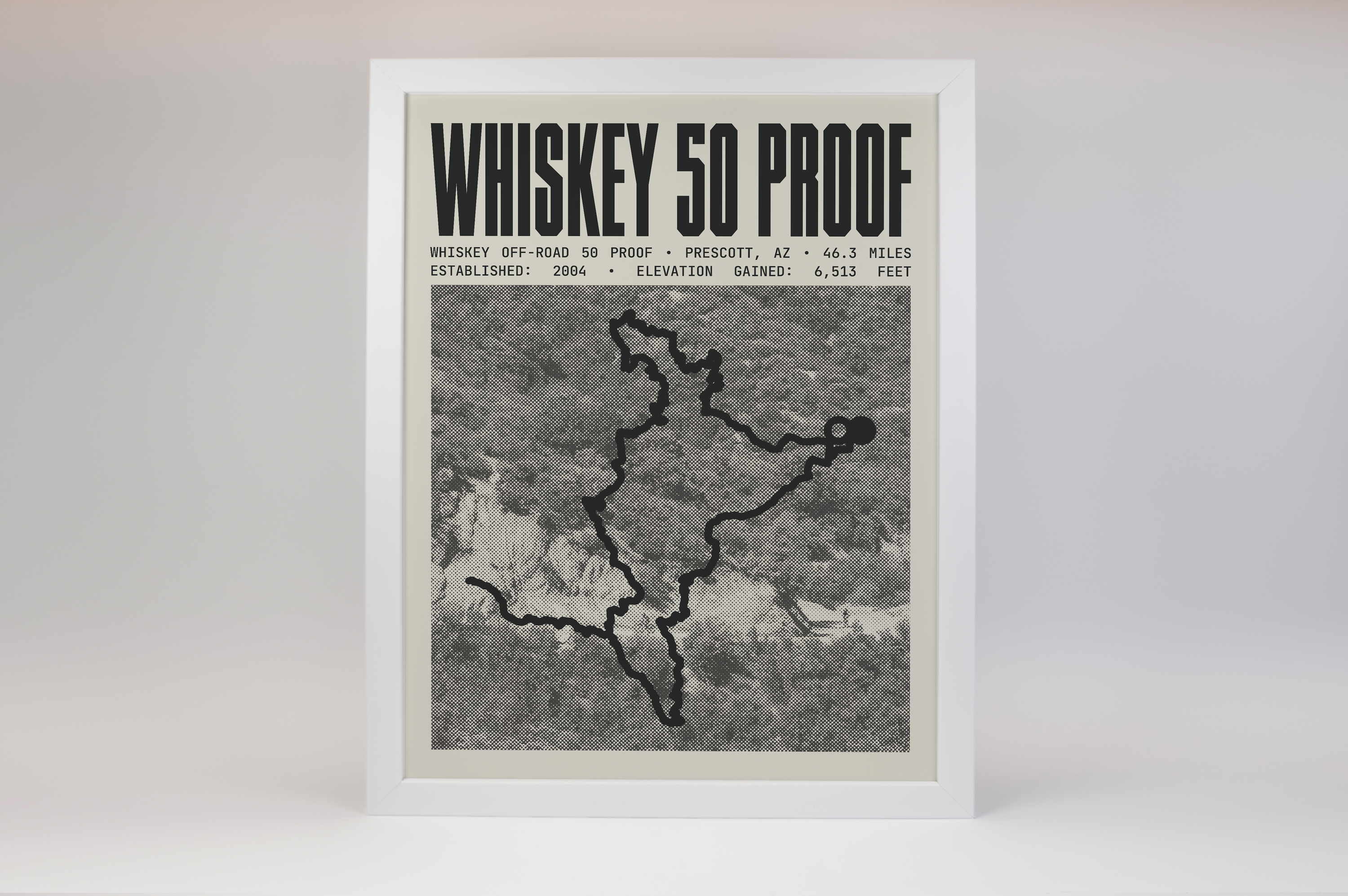Whiskey Off-Road 50 Proof Poster
