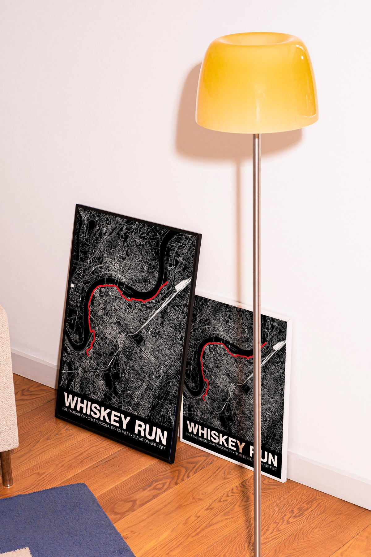 Whiskey Run Half Marathon Poster - Grid Style
