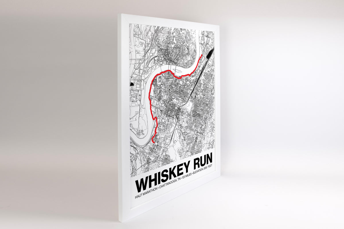 Whiskey Run Half Marathon Poster - Grid Style