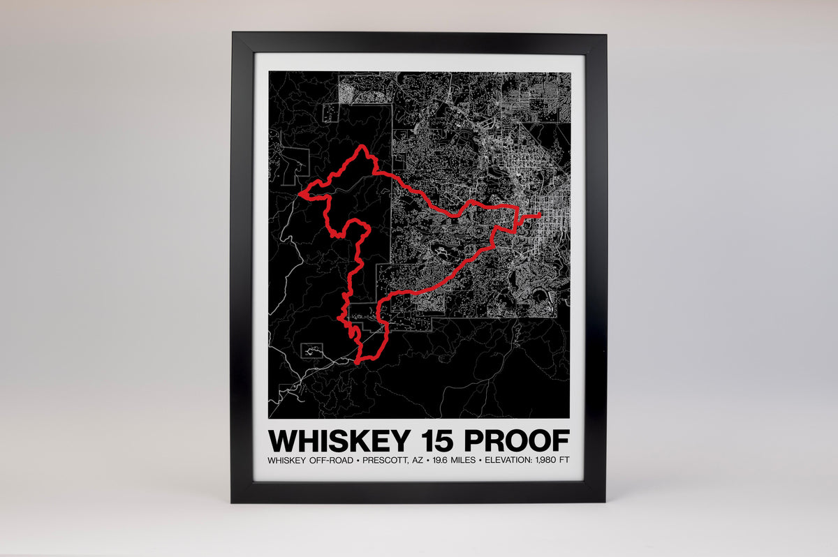 Whiskey Off-Road 15 Proof Poster - Grid Style