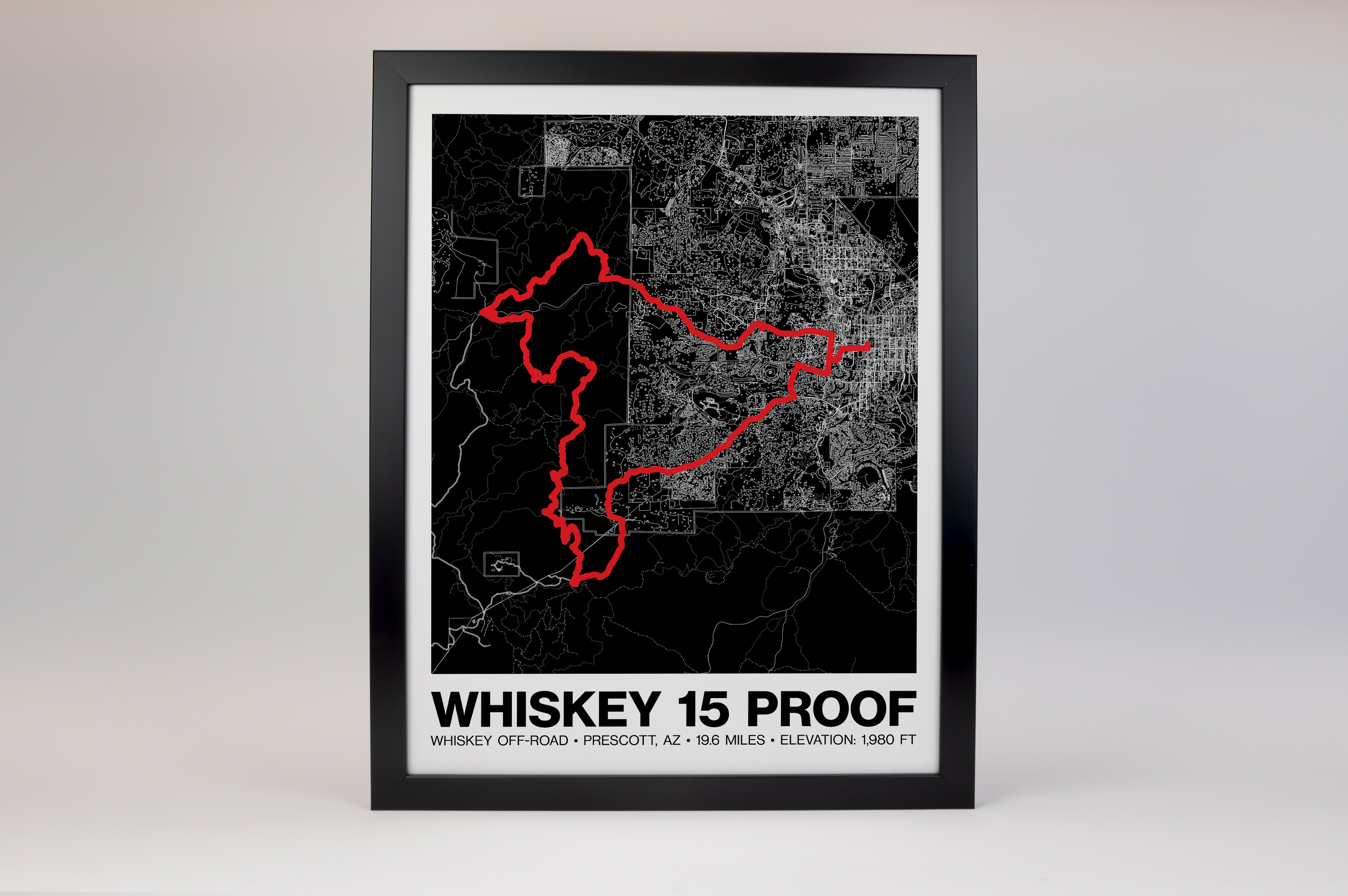 Whiskey Off-Road 15 Proof Poster - Grid Style