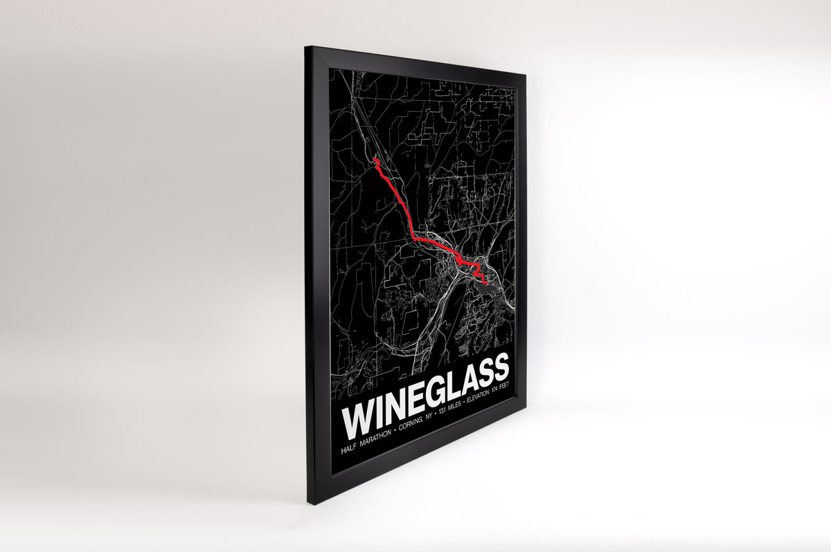 Wineglass Half Marathon Poster - Grid Style