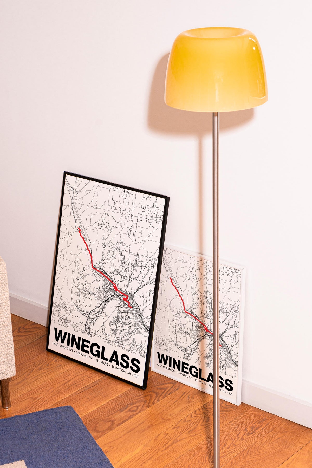 Wineglass Half Marathon Poster - Grid Style
