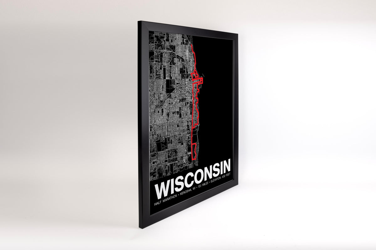 Wisconsin Half Marathon Poster - Grid Style