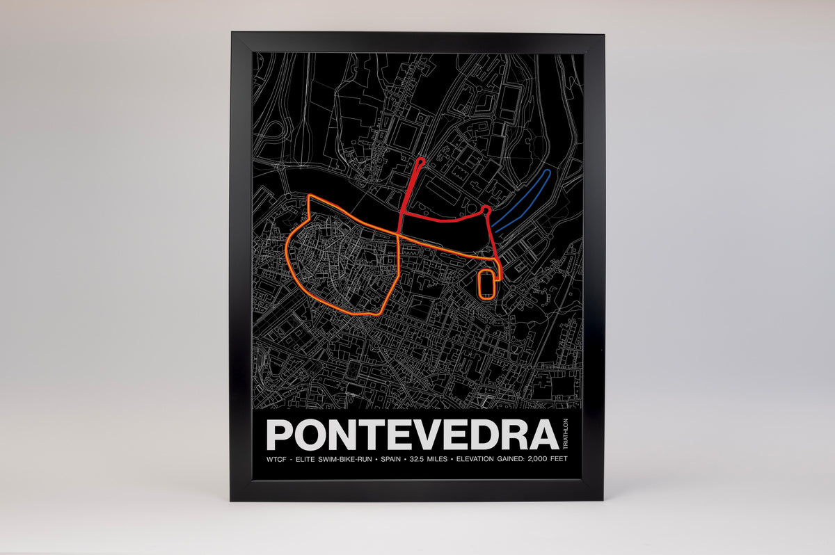 World Triathlon Championship Finals Elite Swim-Bike-Run Poster - Grid Style