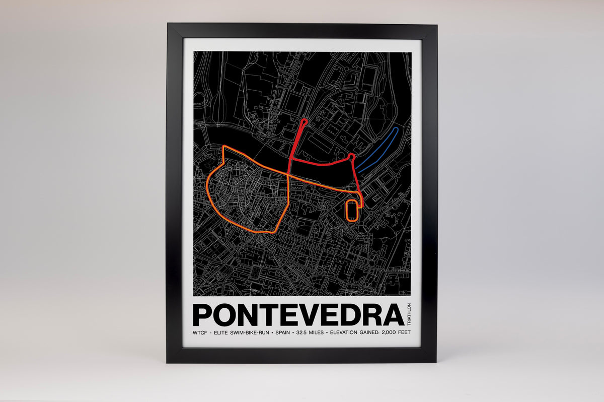 World Triathlon Championship Finals Elite Swim-Bike-Run Poster - Grid Style
